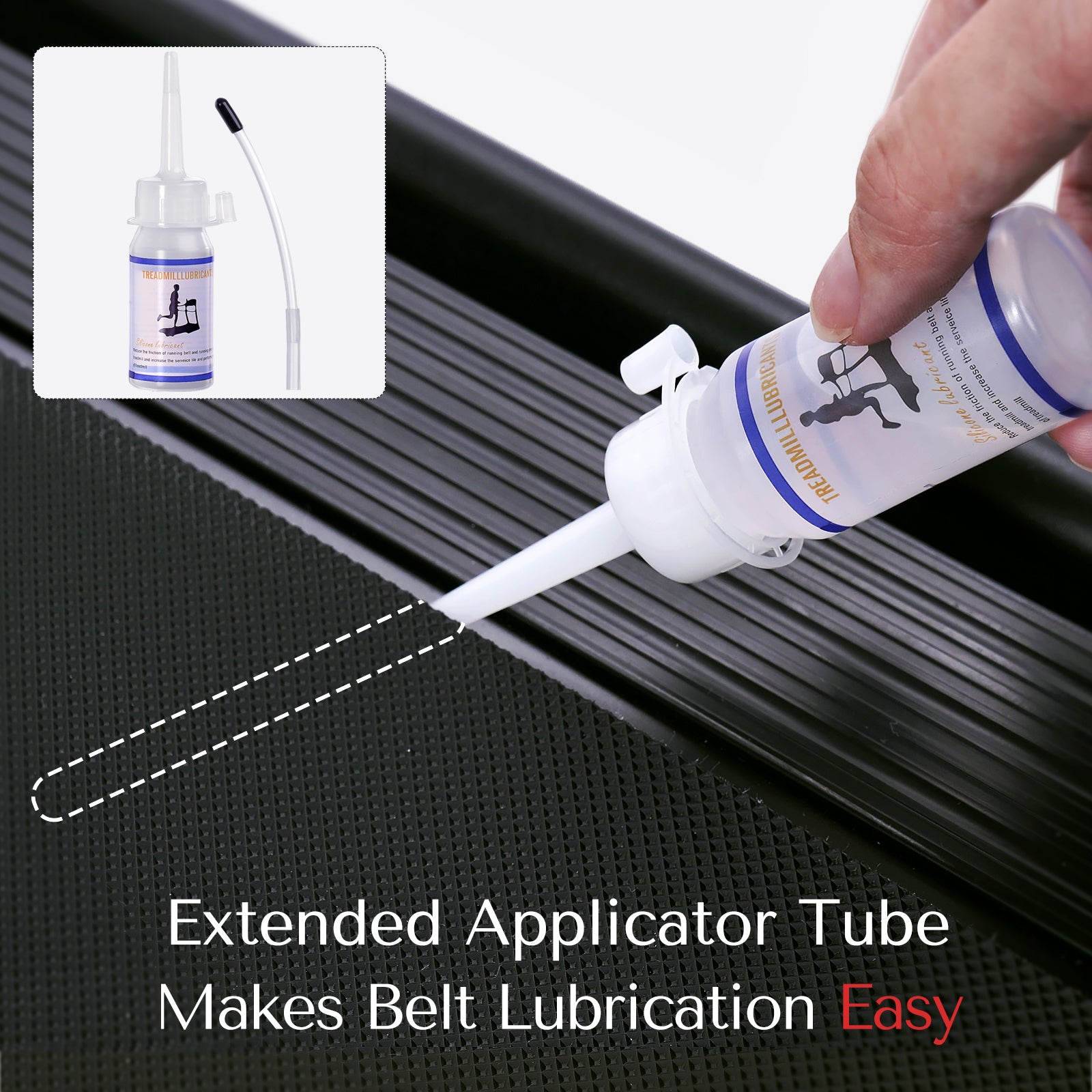 DeerRun®Treadmill Maintenance Kit--Professional Belt Lubricant 3oz/6oz, Towel, L-Type Screwdriver with Phillips and Allen Wrench