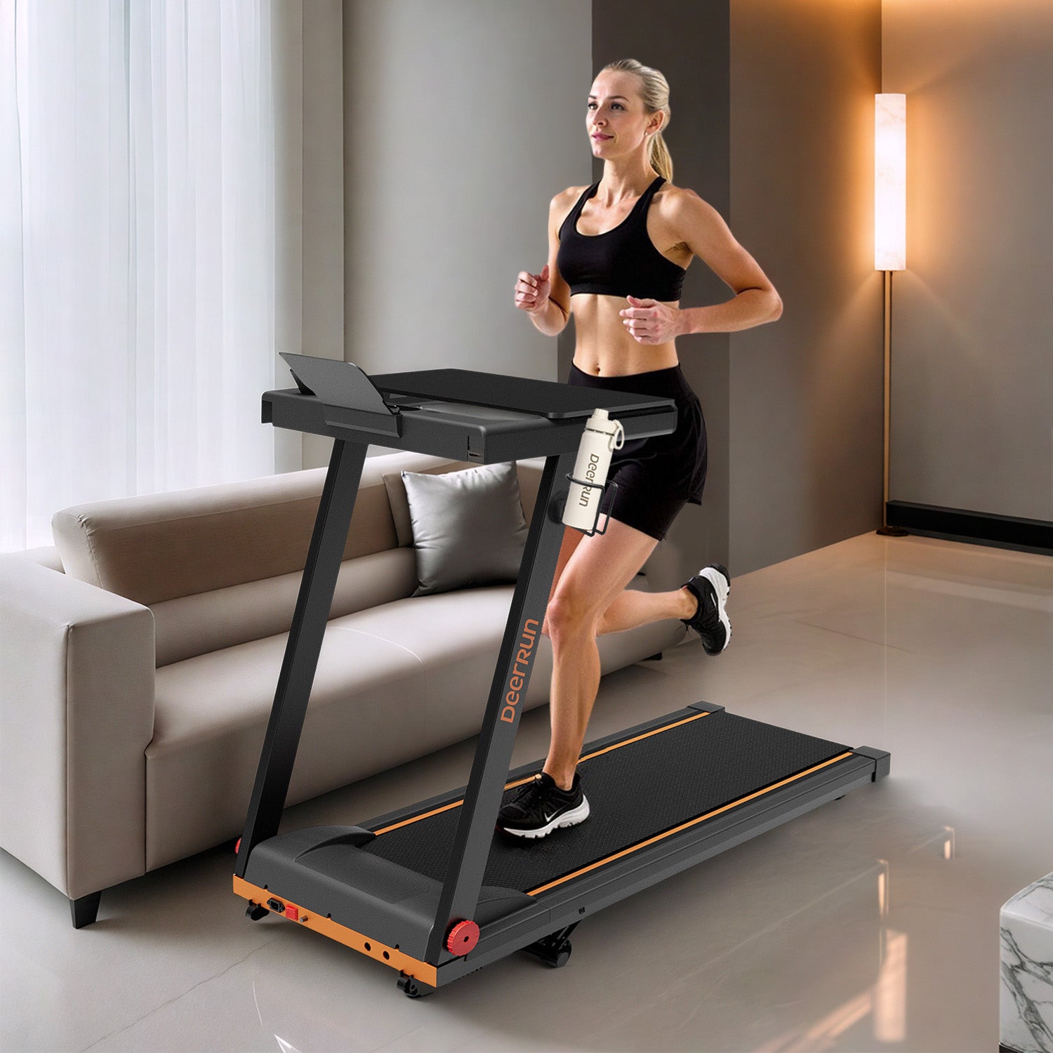 DeerRun® Magnetic Cup Holder, Keeps water bottle within reach while you exercise.