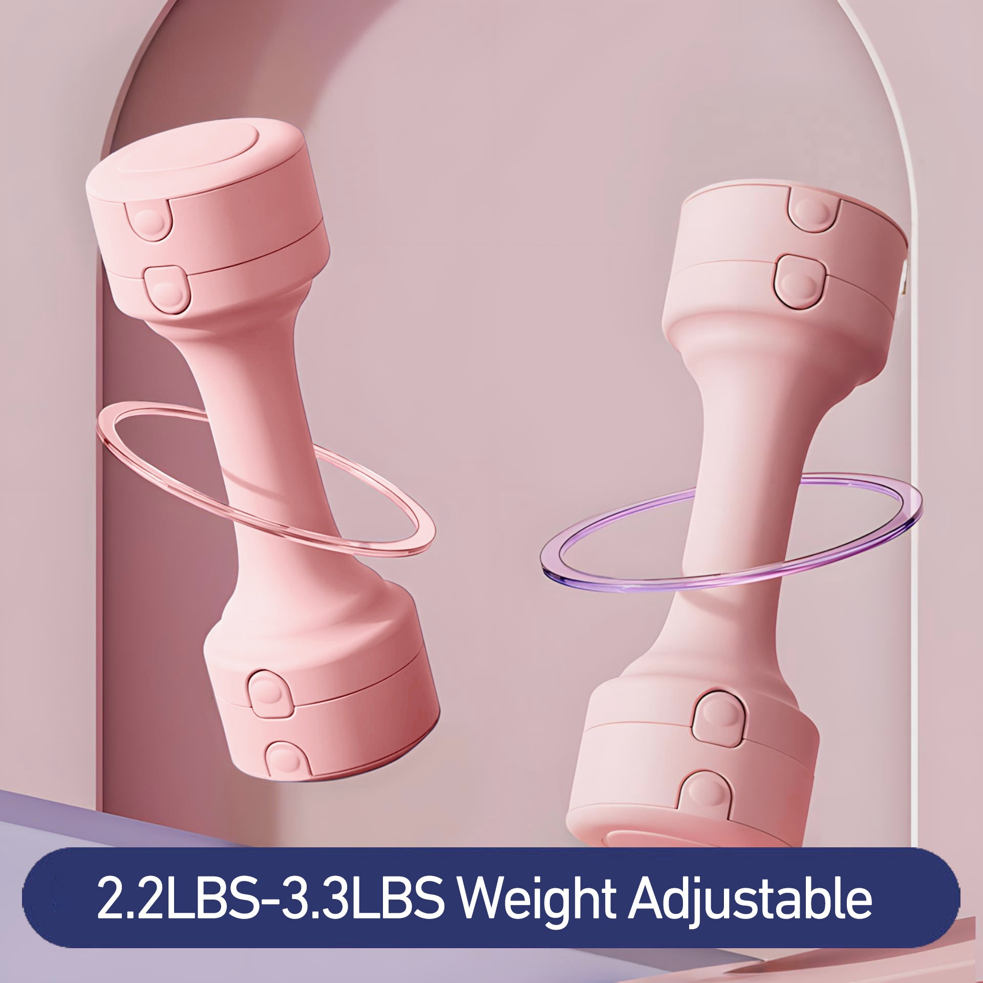 DeerRun® Dumbbell - Each 3.3lbs to 5.5lbs for Women at Home
