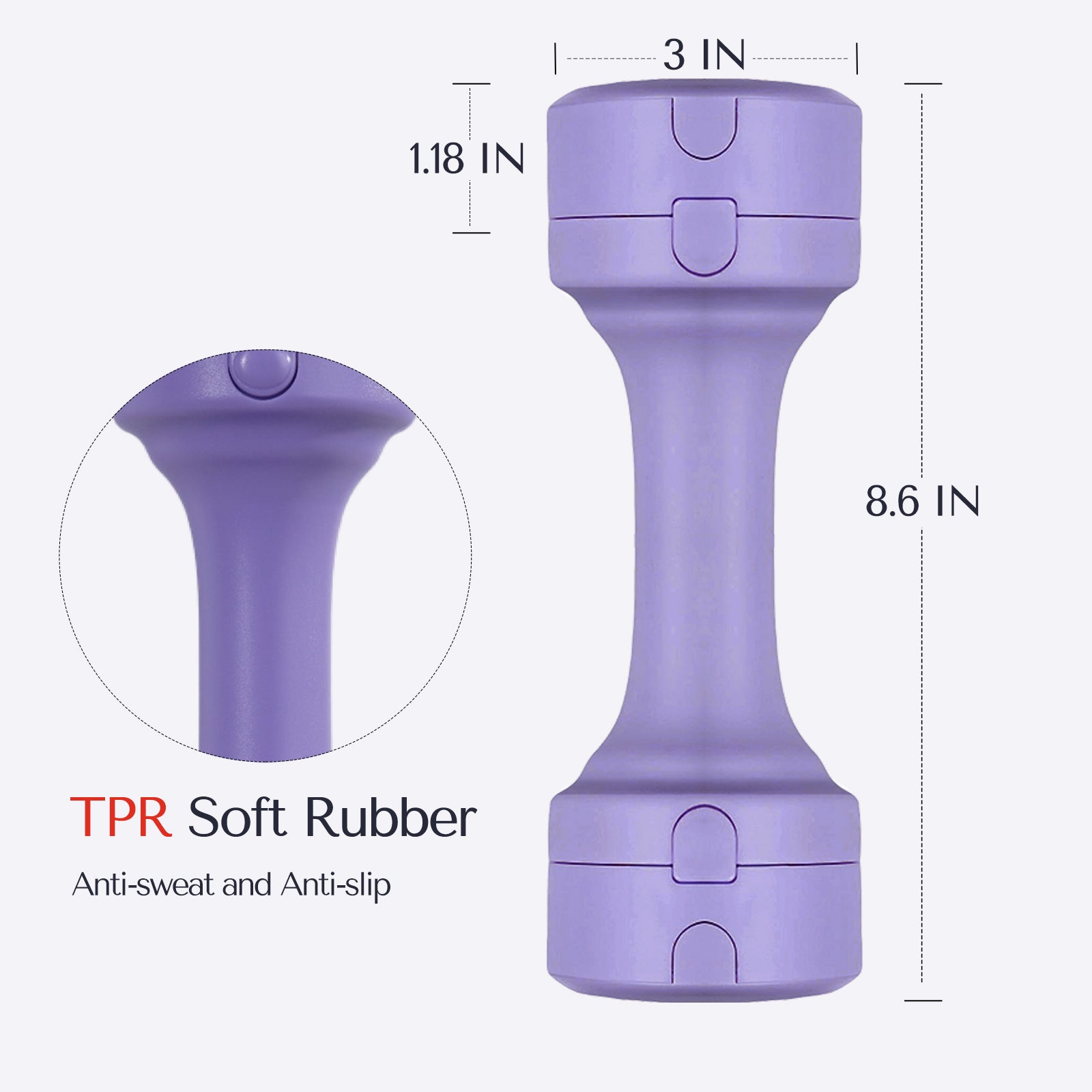 DeerRun® Dumbbell - Each 3.3lbs to 5.5lbs for Women at Home