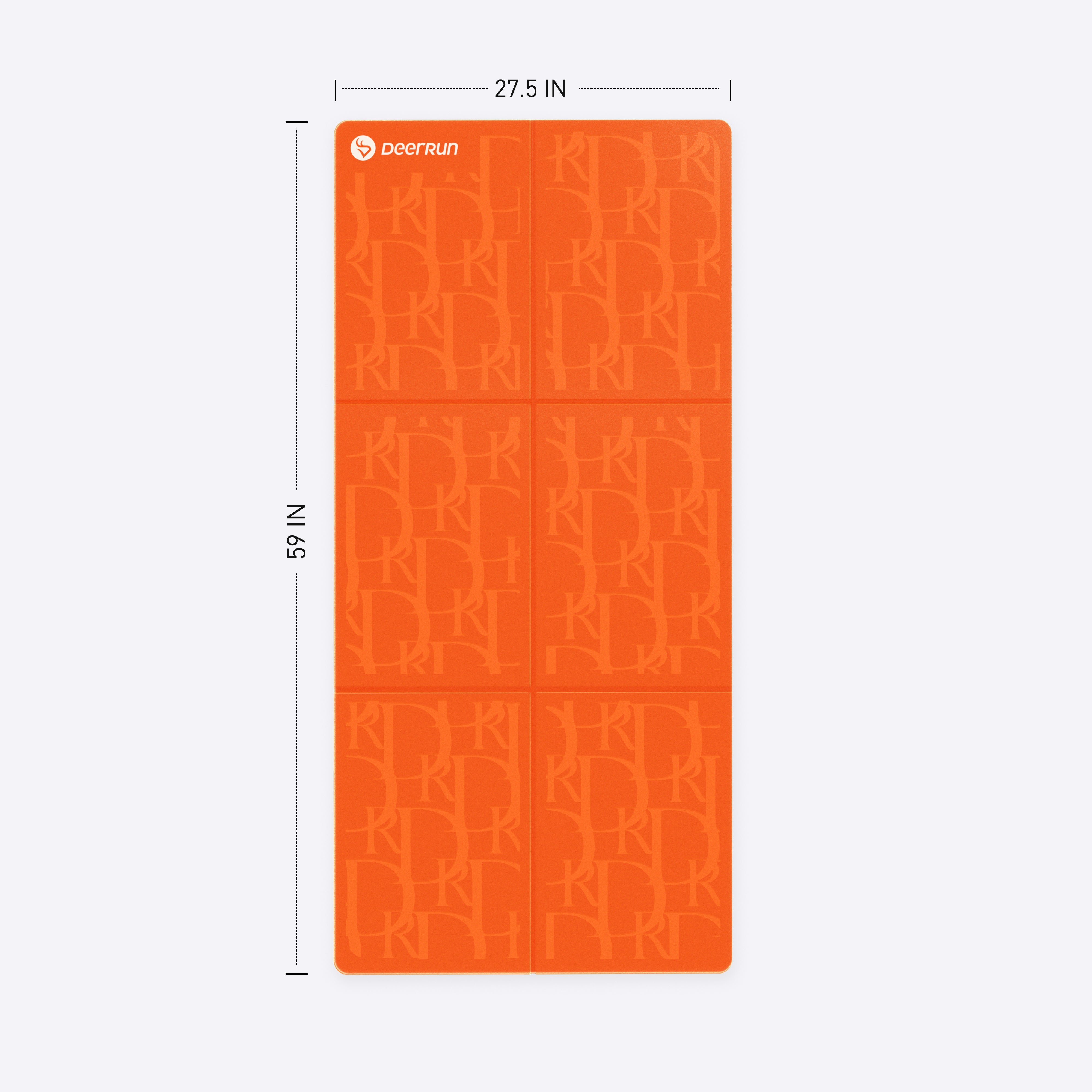 Orange Vibe DeerRun® Sprint Mat: A1 Pro-Specific, Foldable, Floor-Protecting