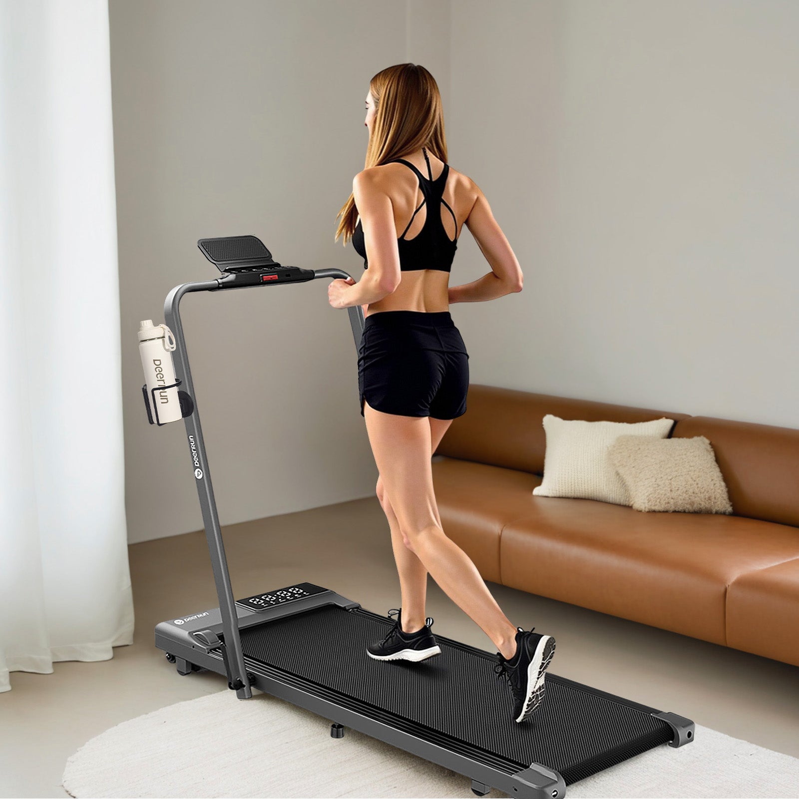 DeerRun® Magnetic Cup Holder, Keeps water bottle within reach while you exercise.