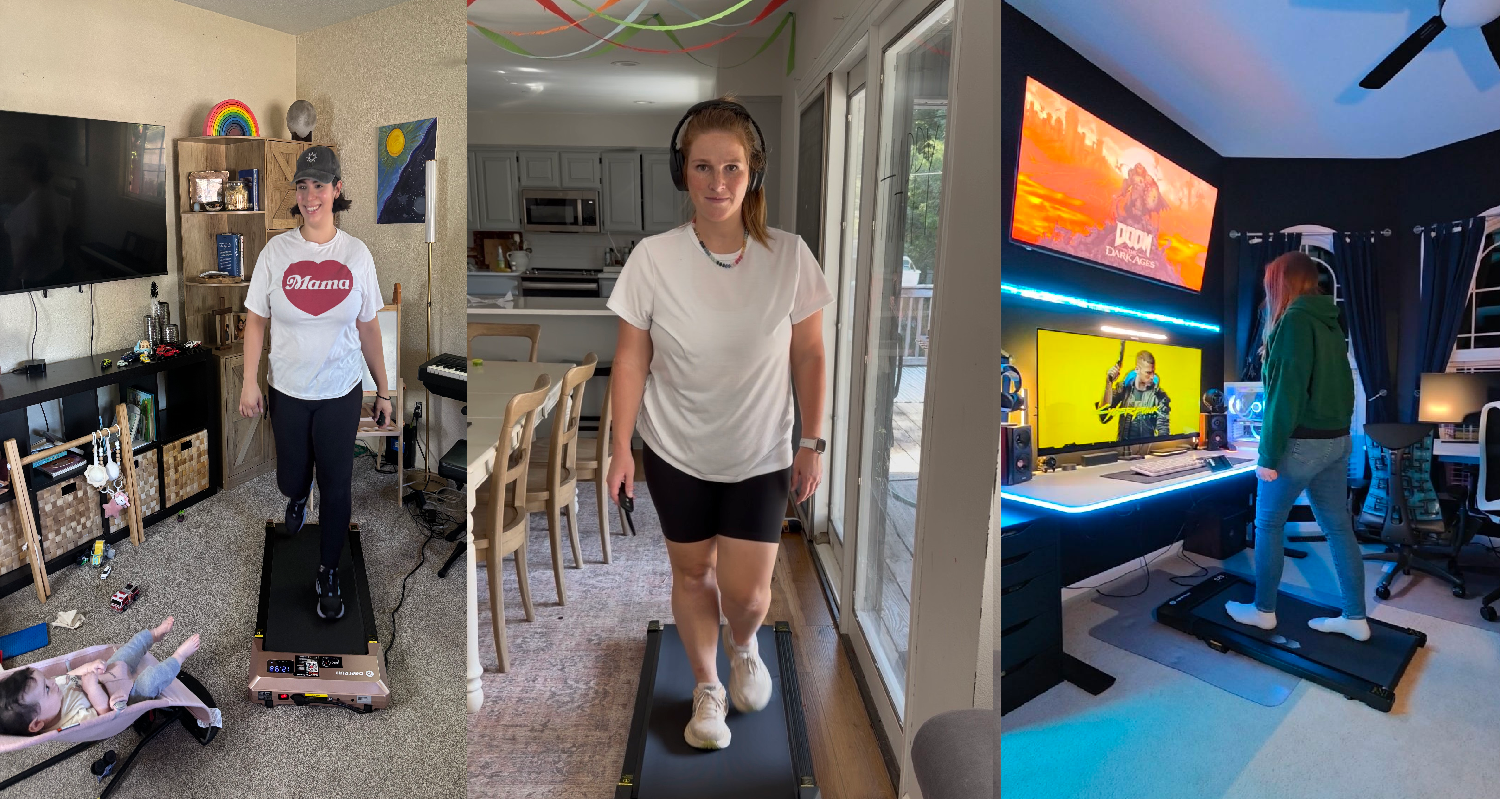 DeerRun Q2 Urban compact walking pad for everyday walking, work-from-home use, and small-space storage