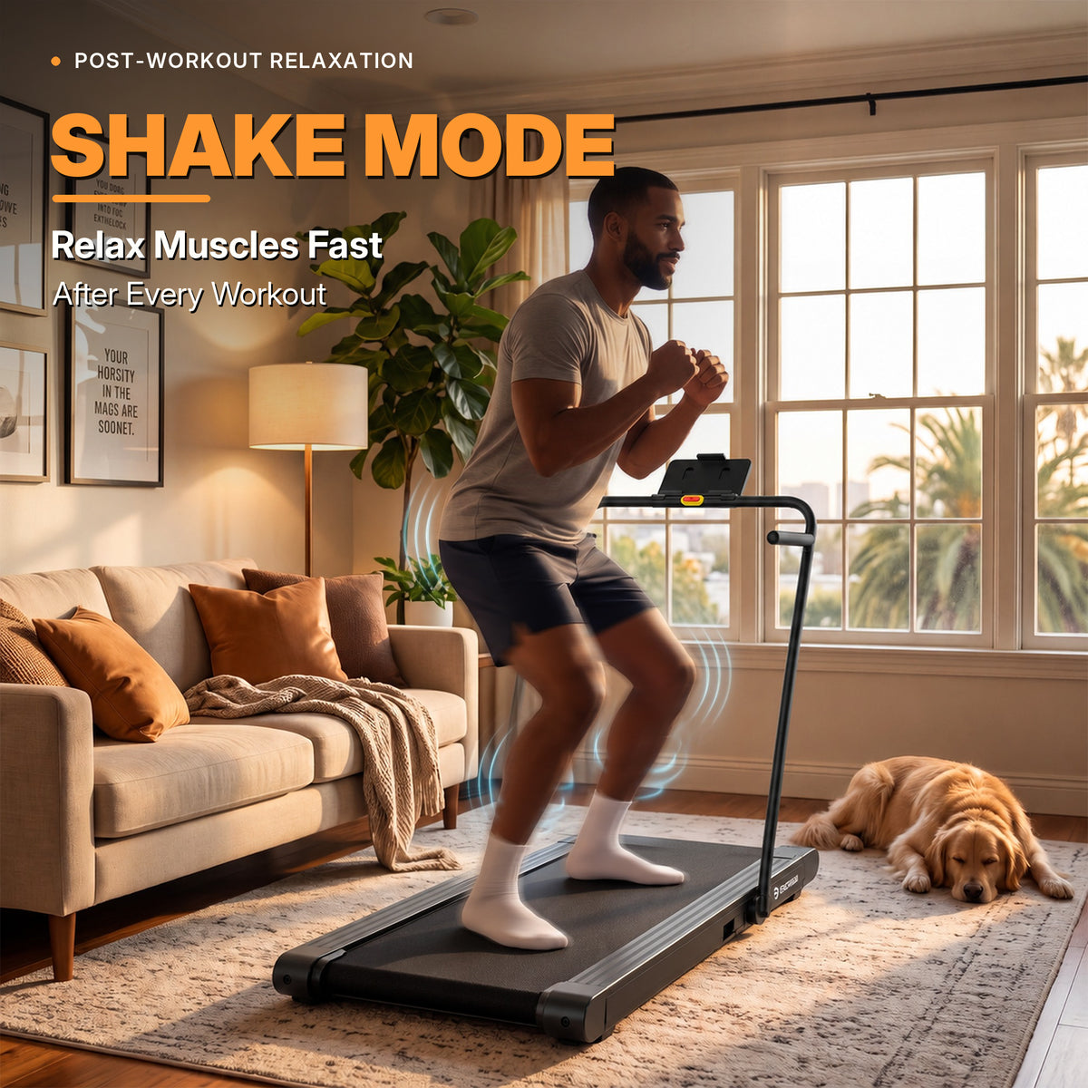 DeerRun Sleek R1 with Handrail  22% Auto Incline Walking Pad for Cardio Training