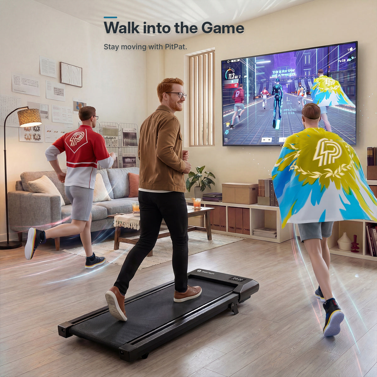 DeerRun 2026 Q2 Urban Plus Smart Walking Pad with 7% Incline for Space-Saving Active Walking
