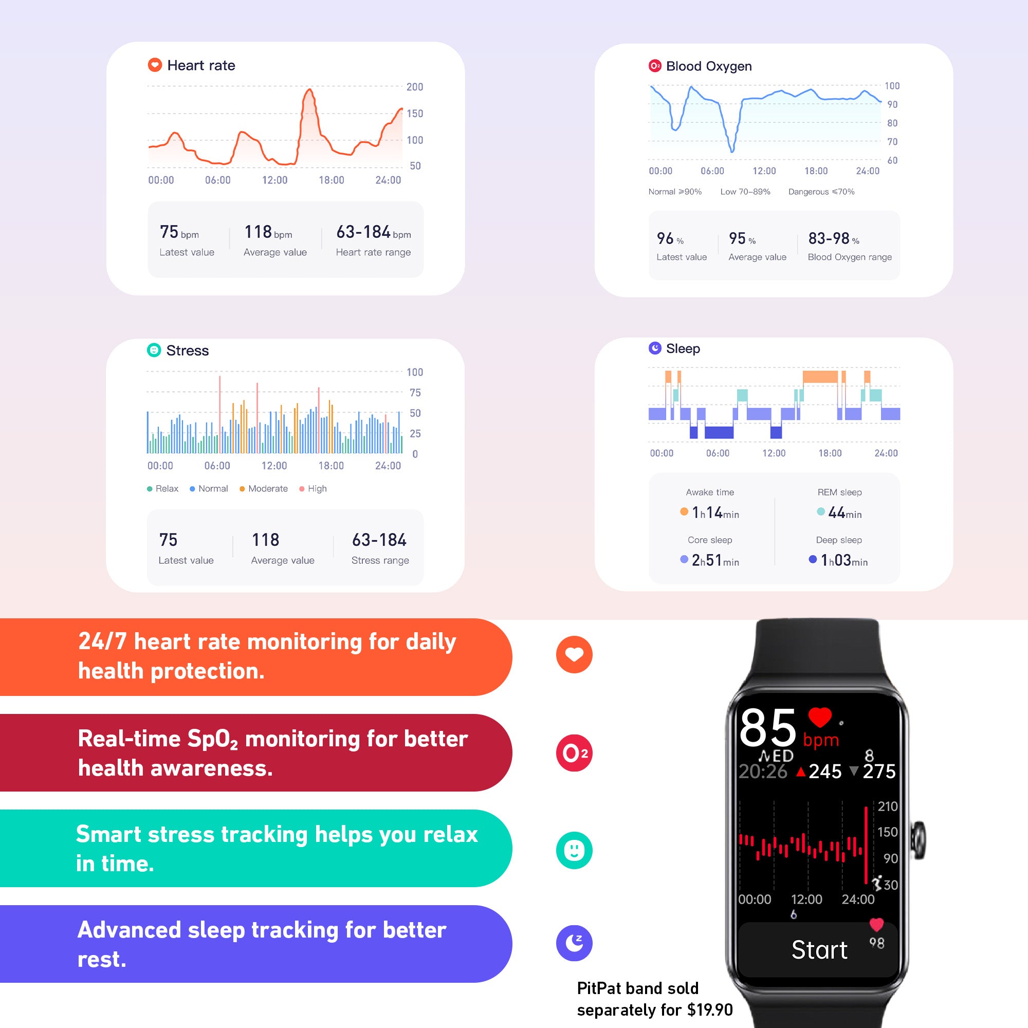 DeerRun All-New 2026 A1 Pro Move+  6% Incline Foldable Treadmill——Upgraded Chip & NFC Support | 350 lbs, 10 mph Dreamy Violet