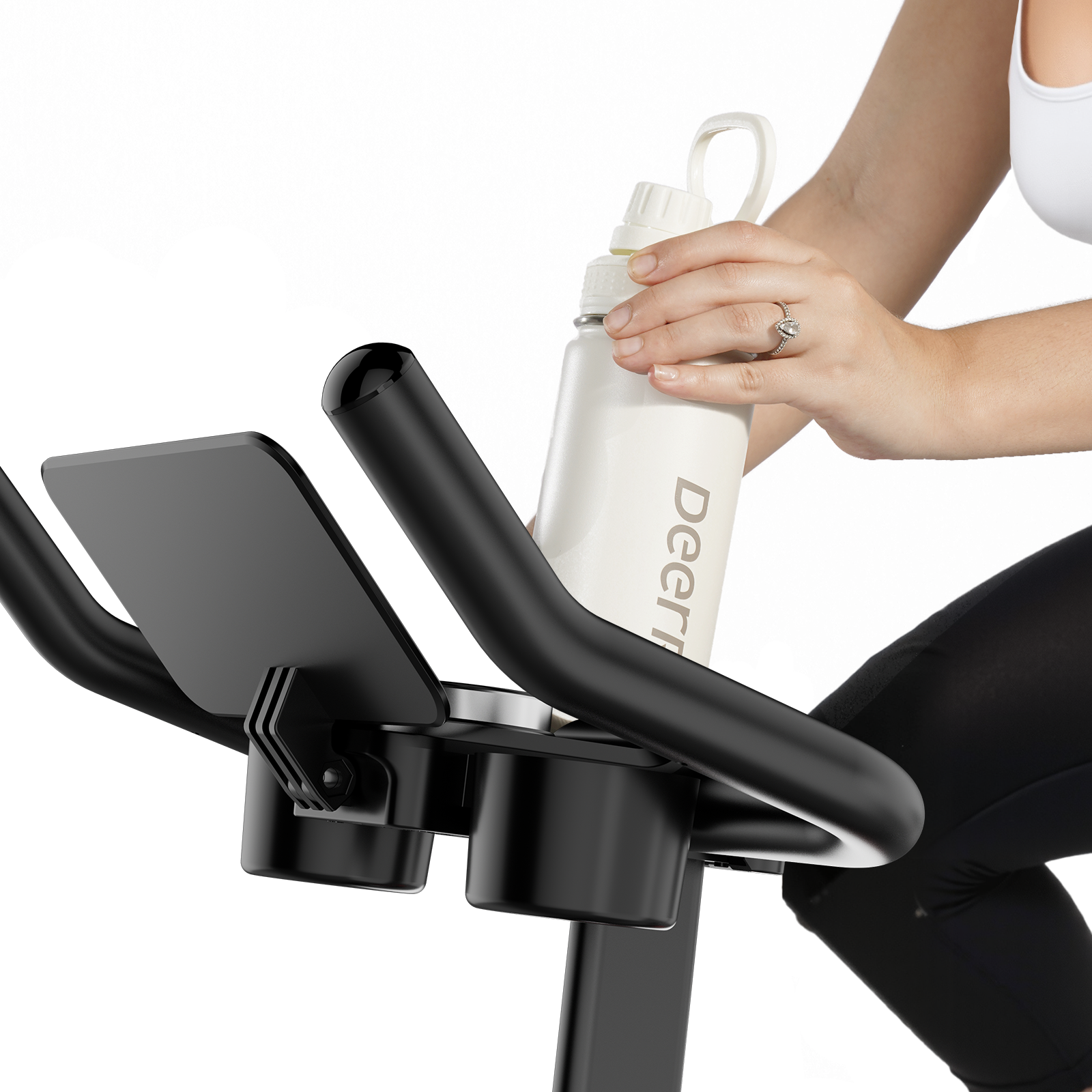 DeerRun S500 Pro King Size Indoor Bike for Tall Riders 32 Resistance, LED Screen