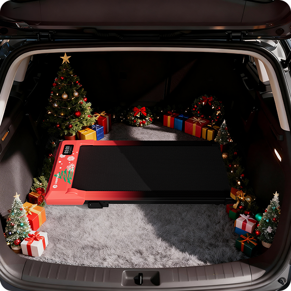 Q2 Christmas Edition 7% Incline Smart Walking Pad Treadmill