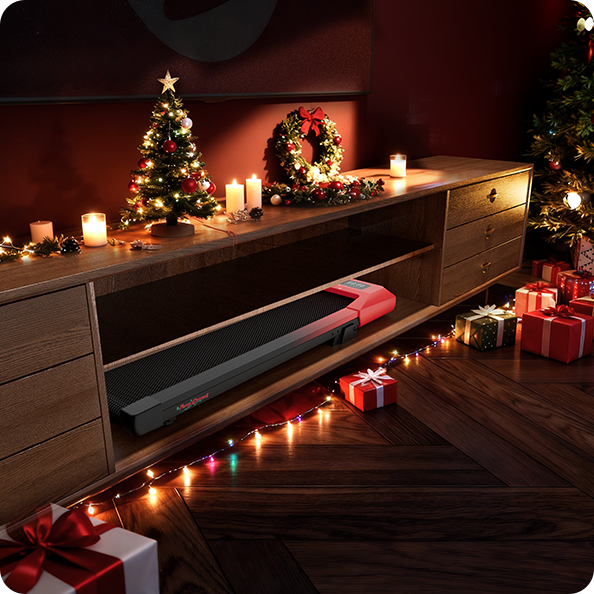 Q2 Christmas Edition 7% Incline Smart Walking Pad Treadmill