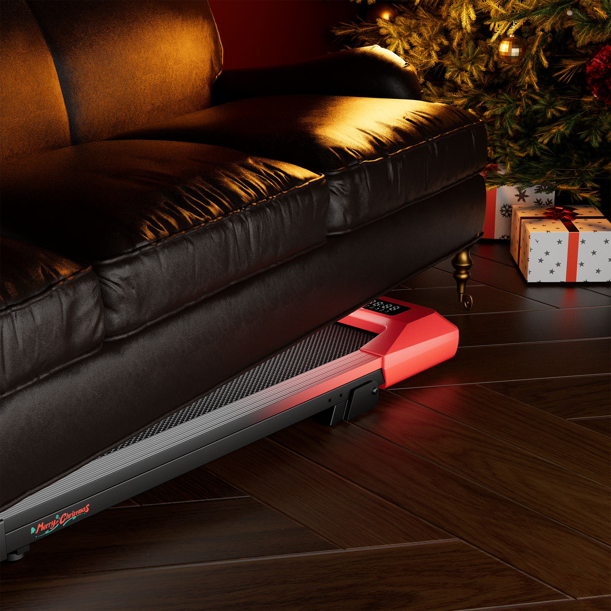Q2 Christmas Edition 7% Incline Smart Walking Pad Treadmill