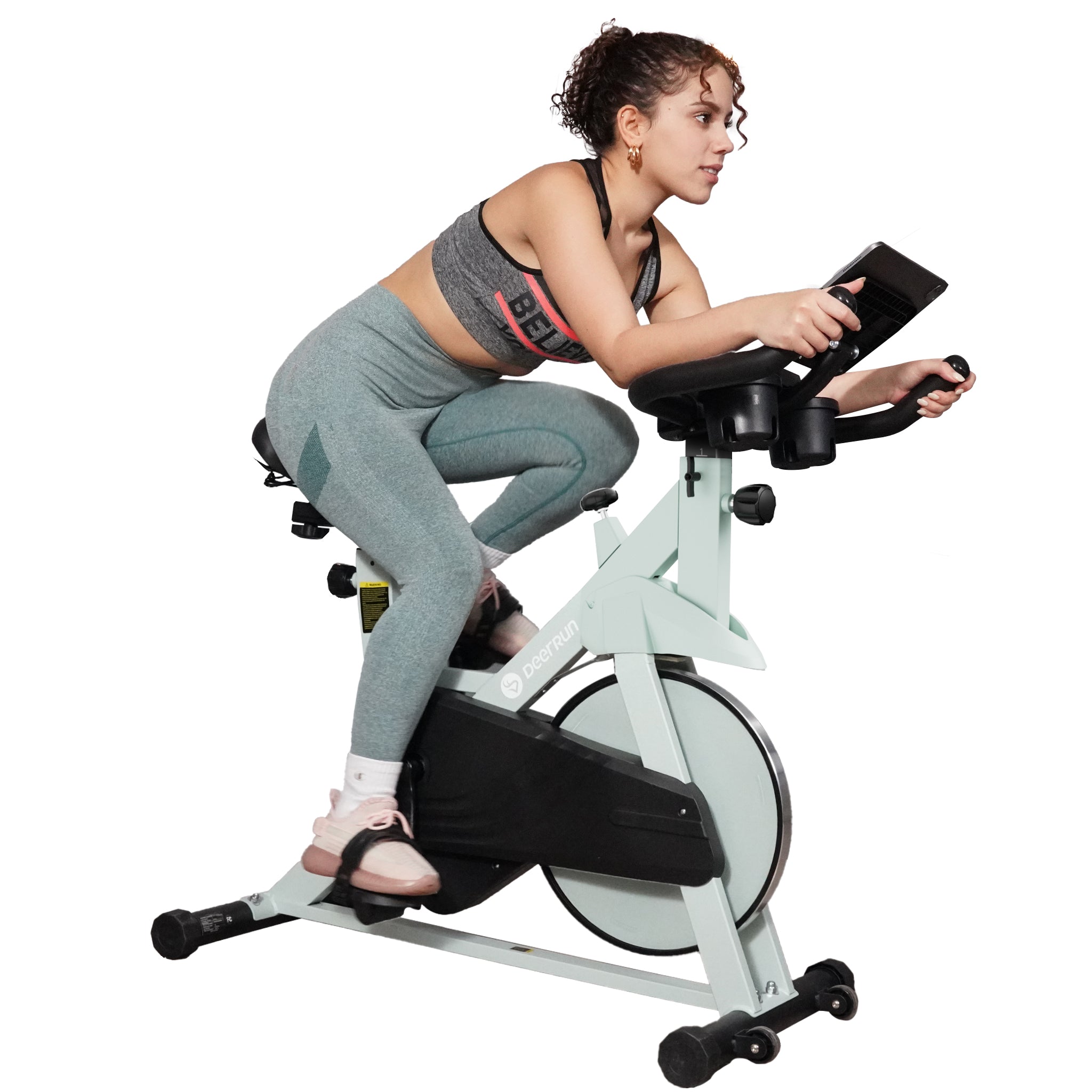 DeerRun S500 Indoor Smart Stationary Cycling Bike with PitPat App, 1-32 Magnetic Resistance