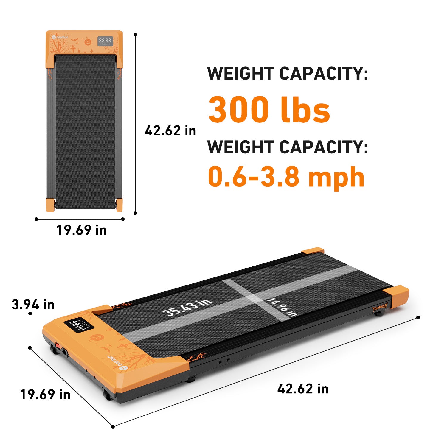DeerRun Q1 Halloween Edition walking pad treadmill - Season Fitness Gift & Lifestyle Upgrade