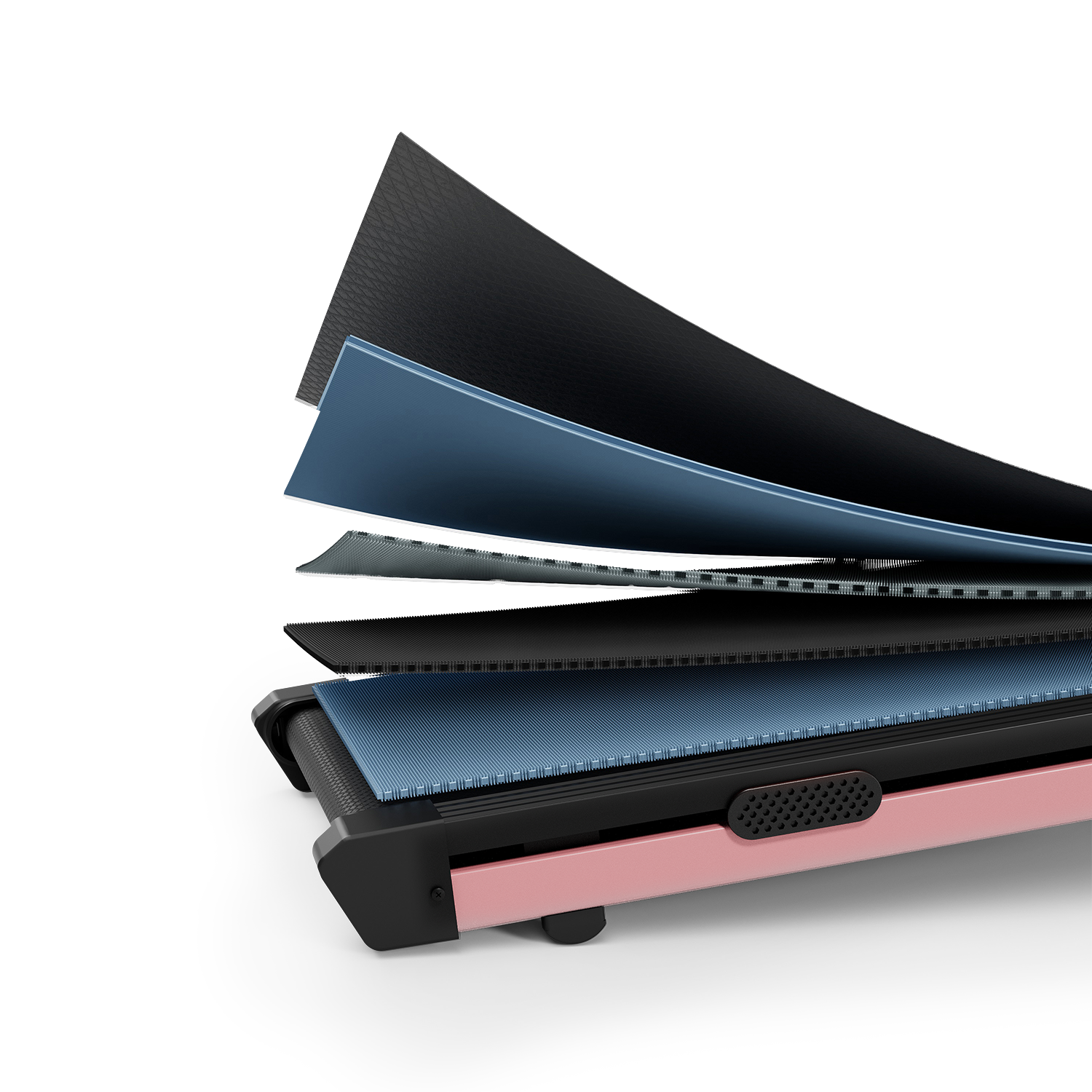 DeerRun Z10 Pro Muse Type 2 in 1 Foldable Treadmill with Remote Control, 12% Auto Incline, Pink