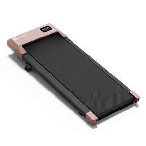 DeerRun Q2 Urban Plus Smart Walking Pad with 7% Incline for Space-Saving Active Walking Rose Gold
