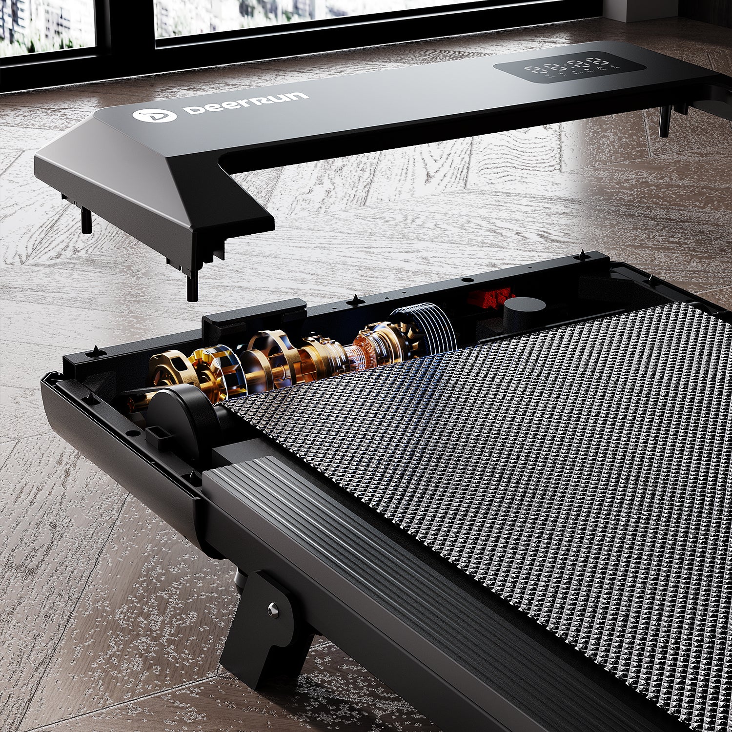 Q2 Urban Plus 7% Incline Longer belt Walking Pad Treadmill with Remote Control