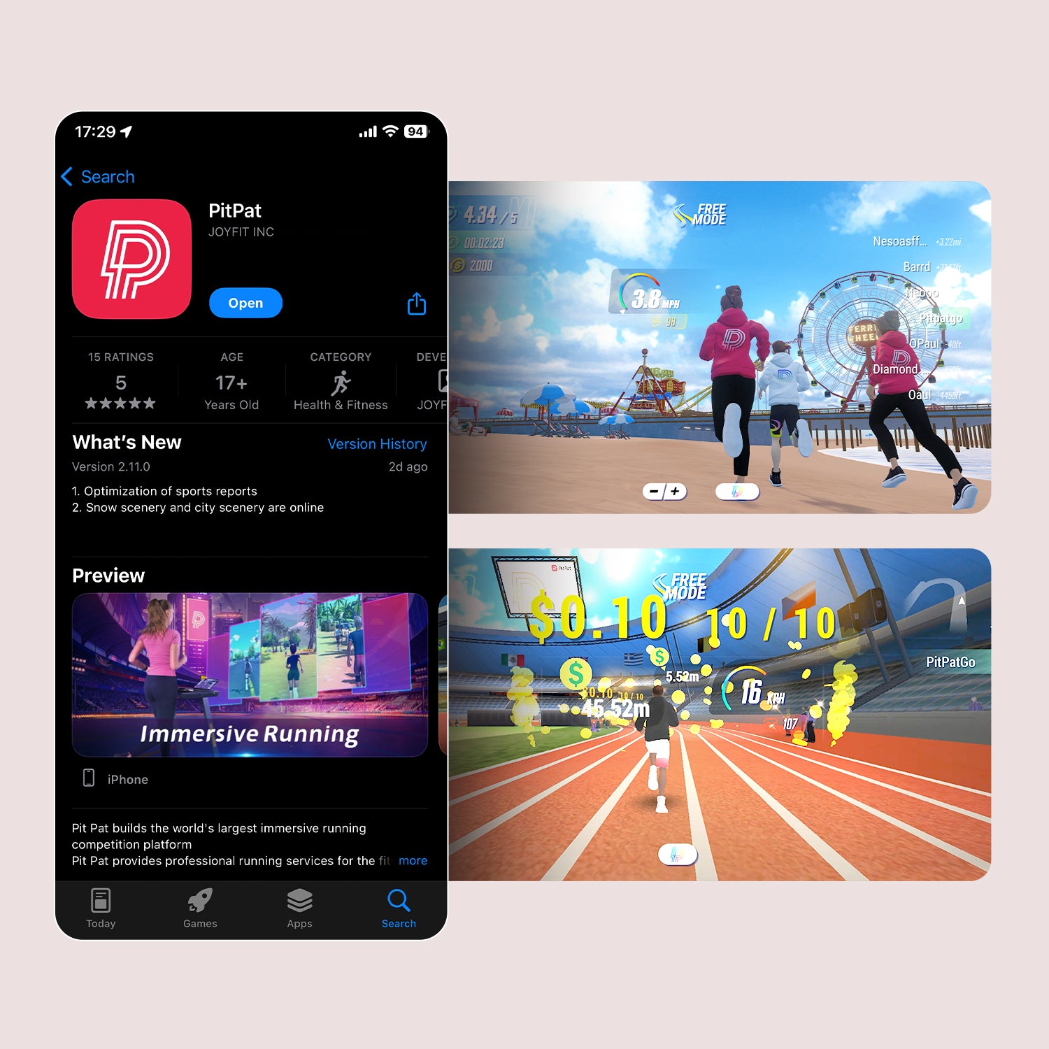 DeerRun Q2 Urban Plus Smart Walking Pad with 7% Incline for Better Training Rose Gold