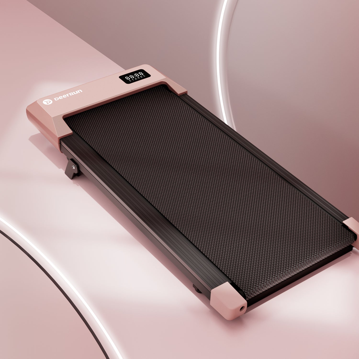 DeerRun Q2 Urban 7% Incline Smart Walking Pad Treadmill with Remote Control Rose Gold