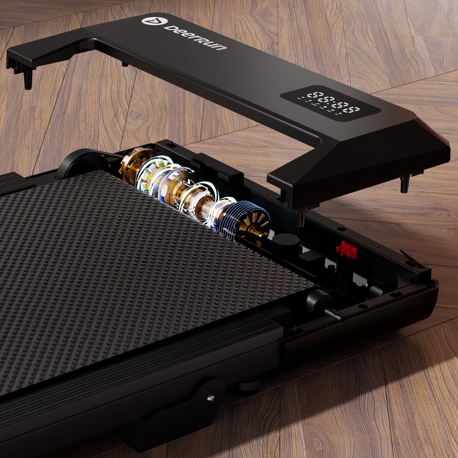 DeerRun Q2 Urban 7% Incline Smart Walking Pad Treadmill with Remote Control Black