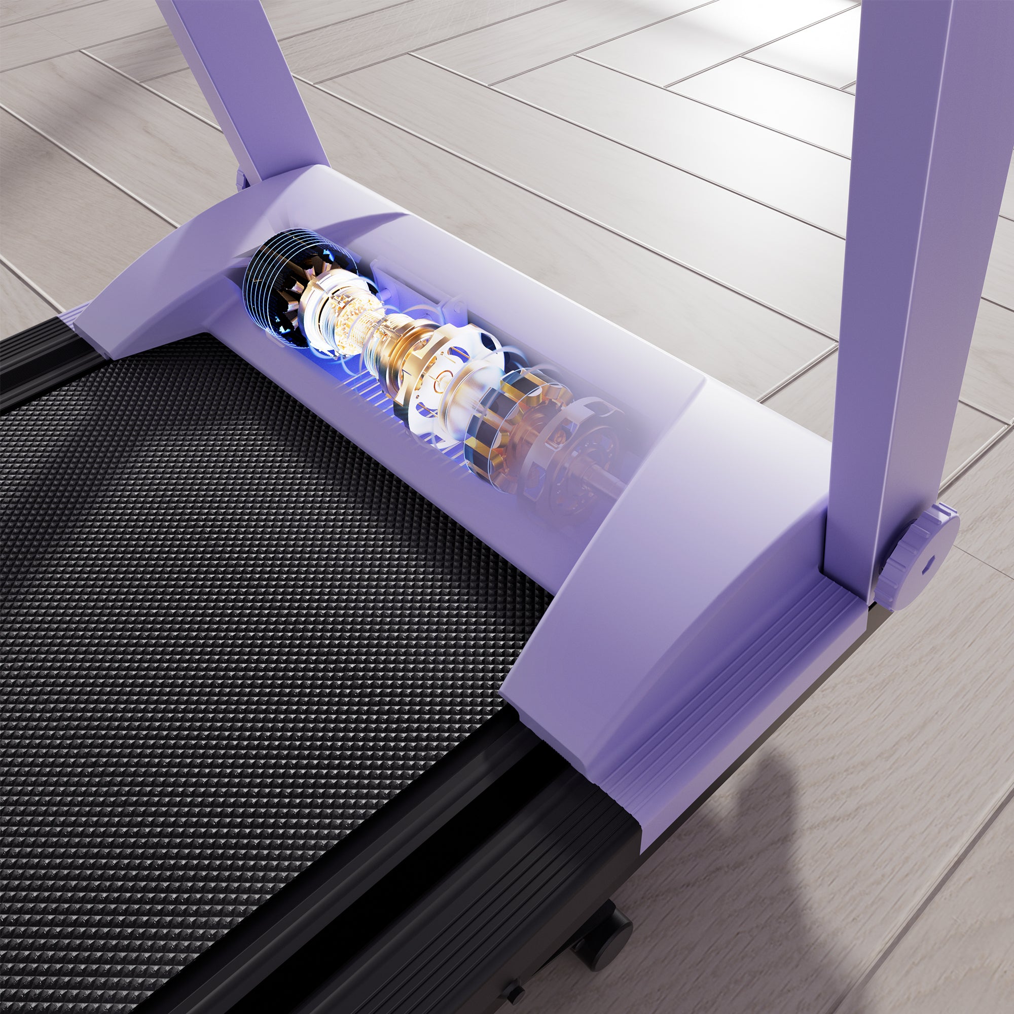 DeerRun A1 Pro Move+  6% Incline Foldable Treadmill——Upgraded Chip & NFC Support | 350Lbs, 10mph Dreamy Violet