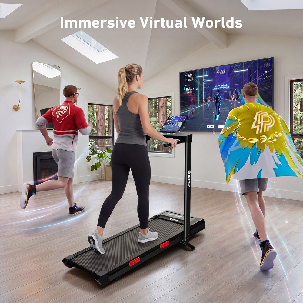 DeerRun Z10 Pro Muse Type 2 in 1 Foldable Treadmill with Remote Contro