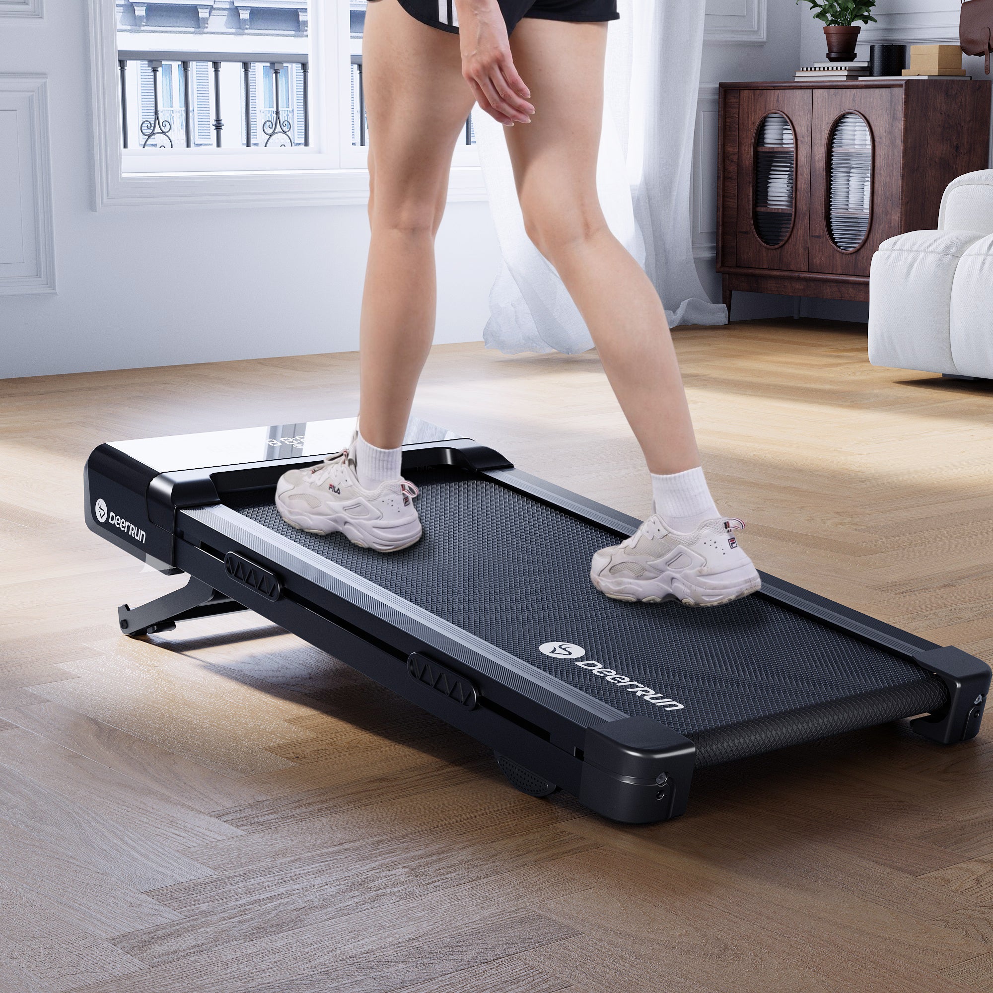 DeerRun Z10 12% Auto Incline Smart Walking Pad Treadmill with remote control