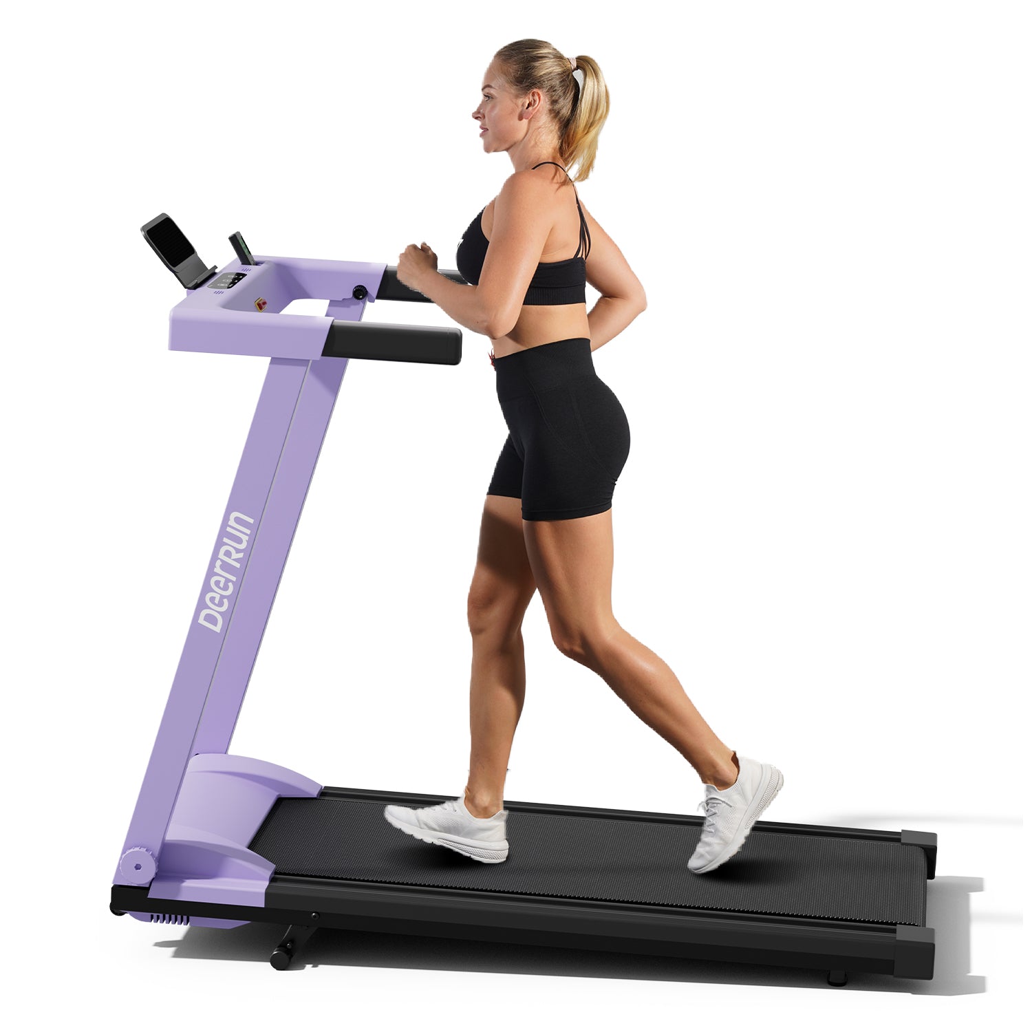 DeerRun A1 Pro Move+  6% Incline Foldable Treadmill——Upgraded Chip & NFC Support | 350Lbs, 10mph Dreamy Violet
