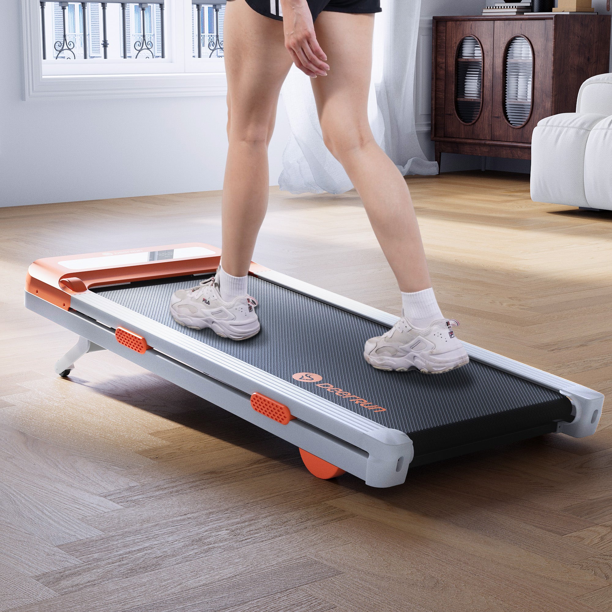 DeerRun Z10 12% Auto Incline Smart Walking Pad Treadmill with remote control