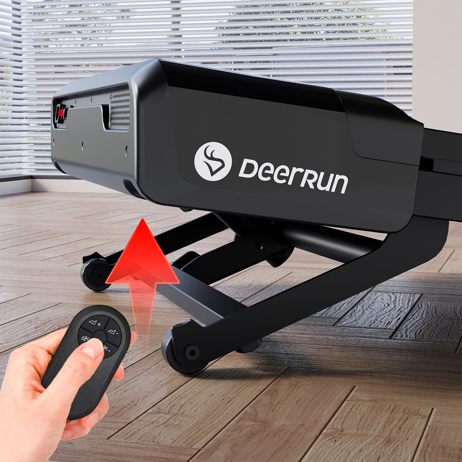 DeerRun Z10 12% Auto Incline Smart Walking Pad Treadmill with remote control