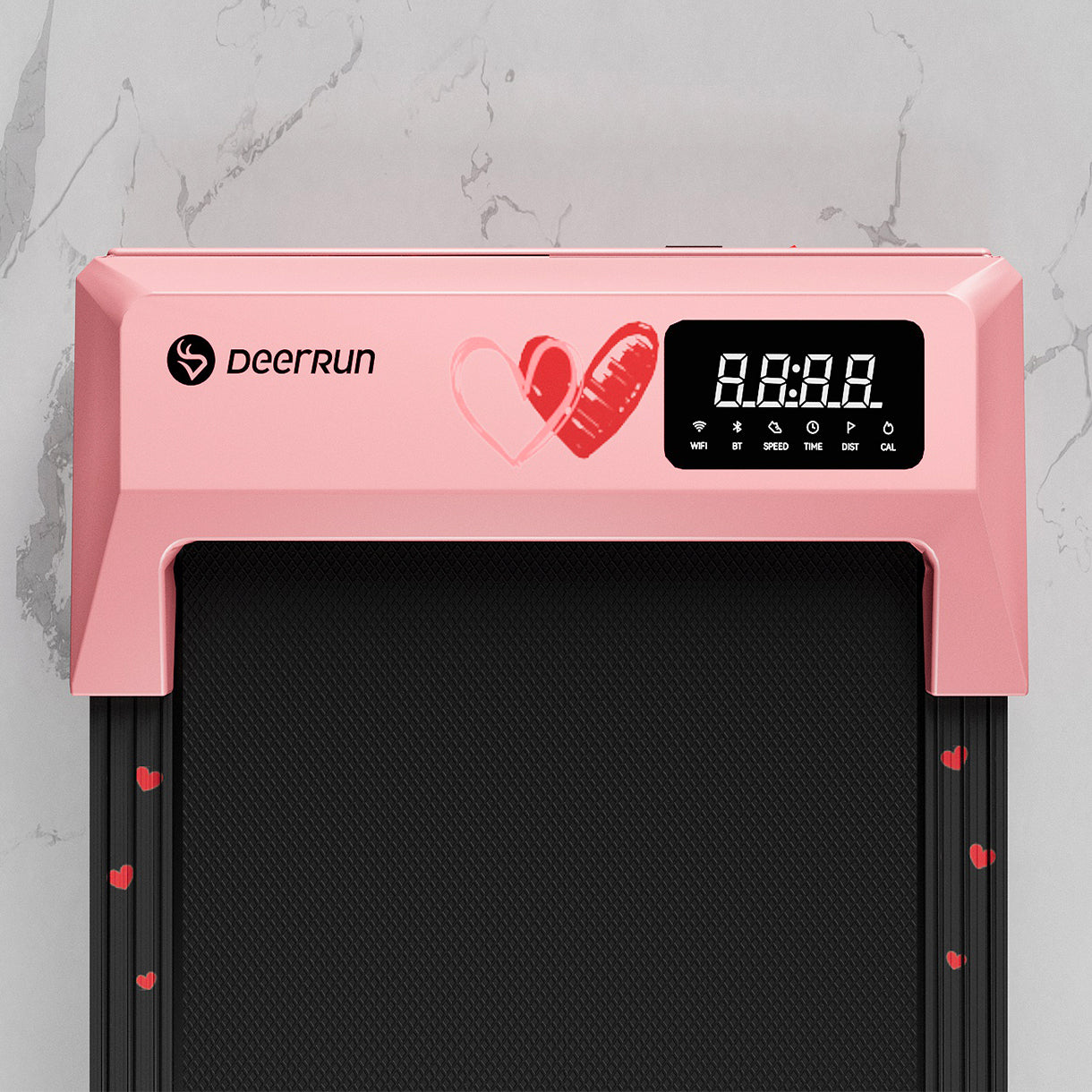 DeerRun & Valentine's Day Smart Under Desk Walkingpad Treadmill - Heart Beats Model Limited Edition