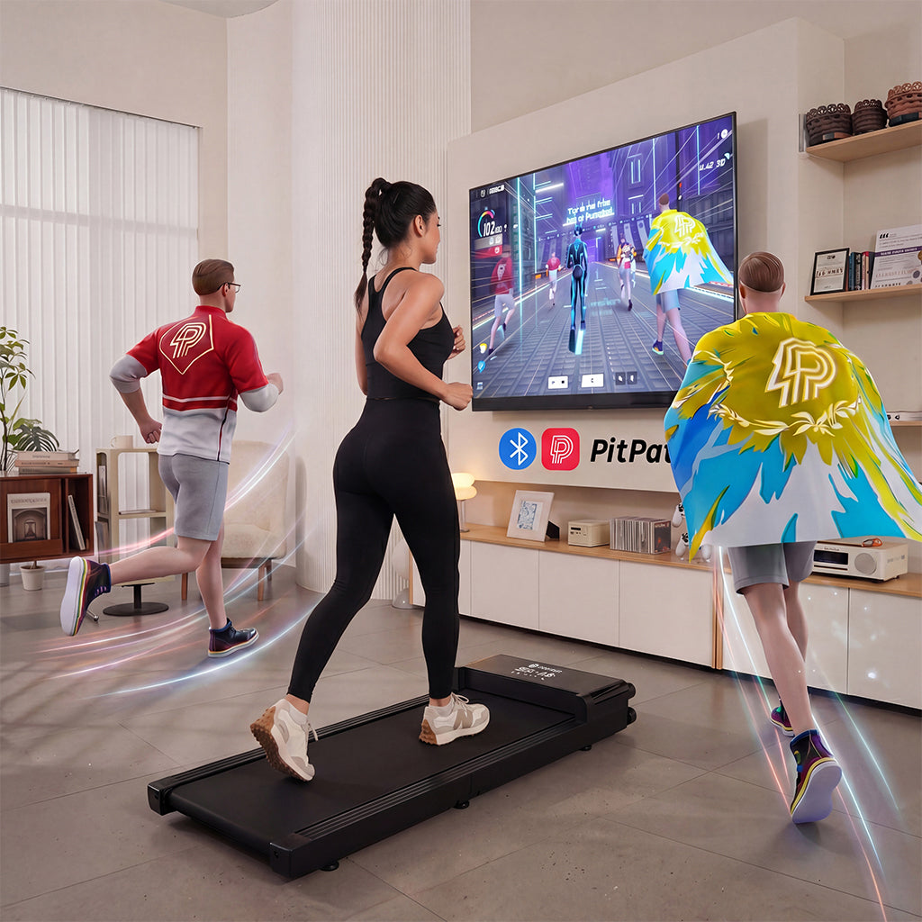 DeerRun Z20 Foldable Walking Pad Treadmill – Ultra Compact with LED Di