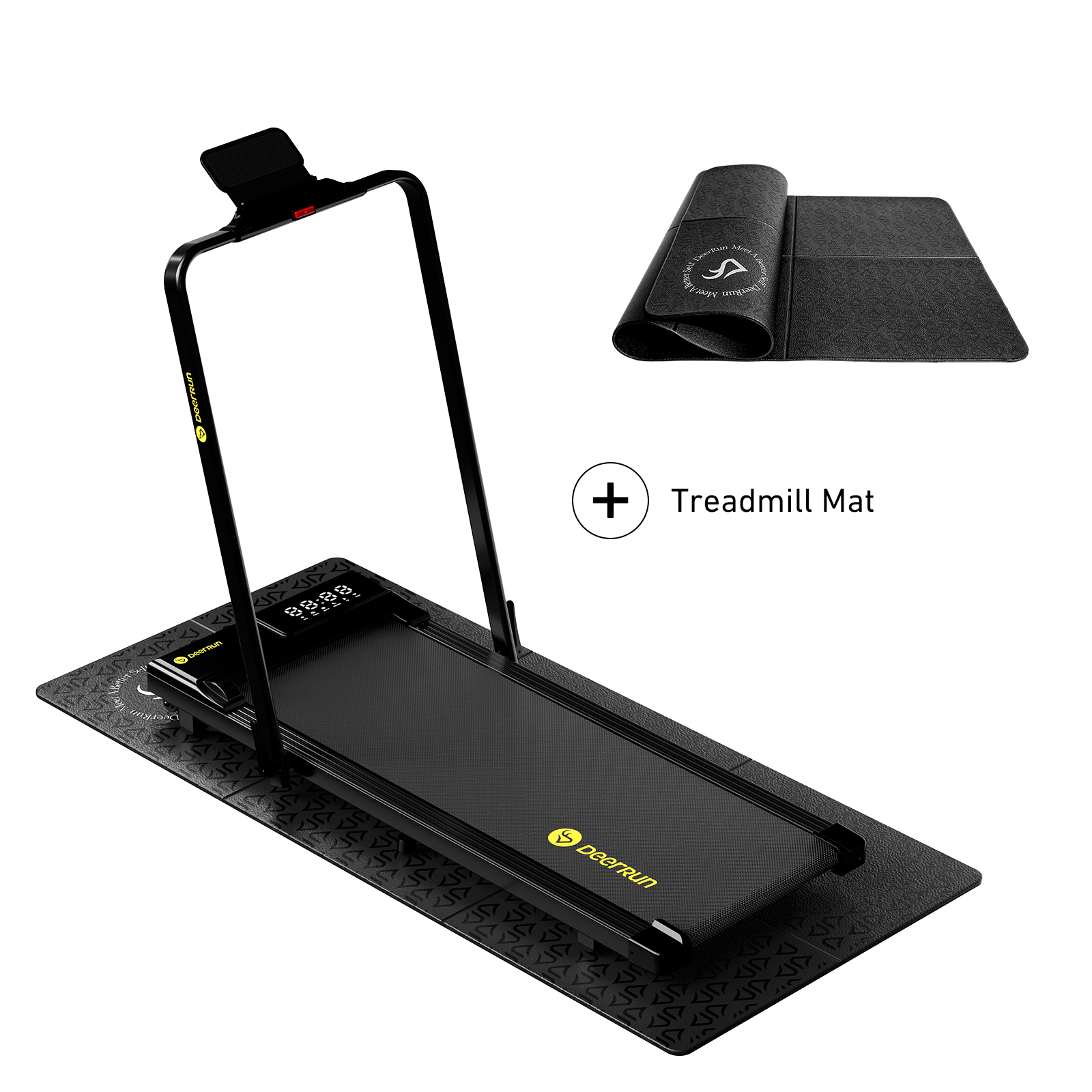 DeerRun A5 Pro Smart 2 in 1 Folding Treadmill Black