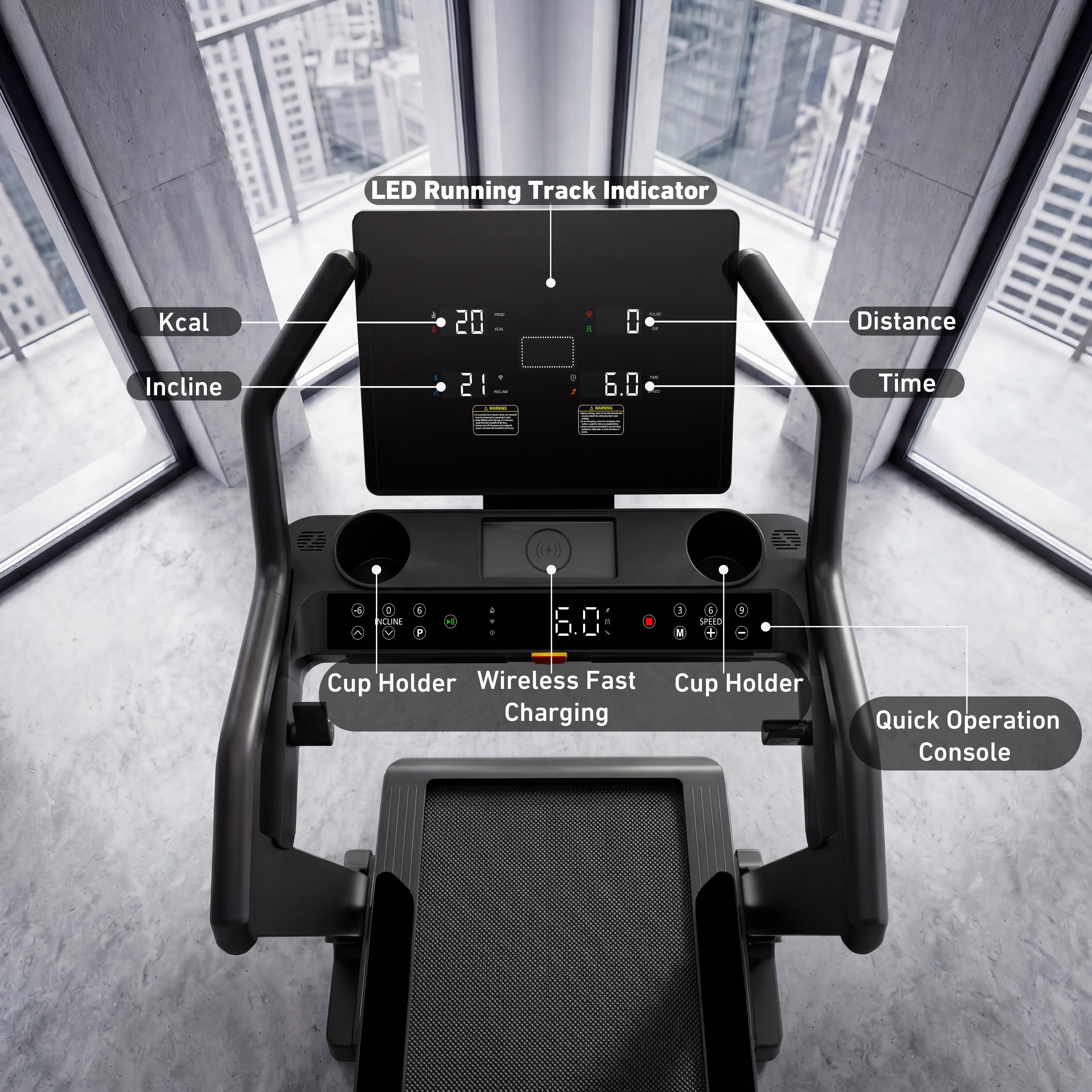 DeerRun Apex Titan 1 -6% Decline to 48% Incline Real Terrain Training Treadmill
