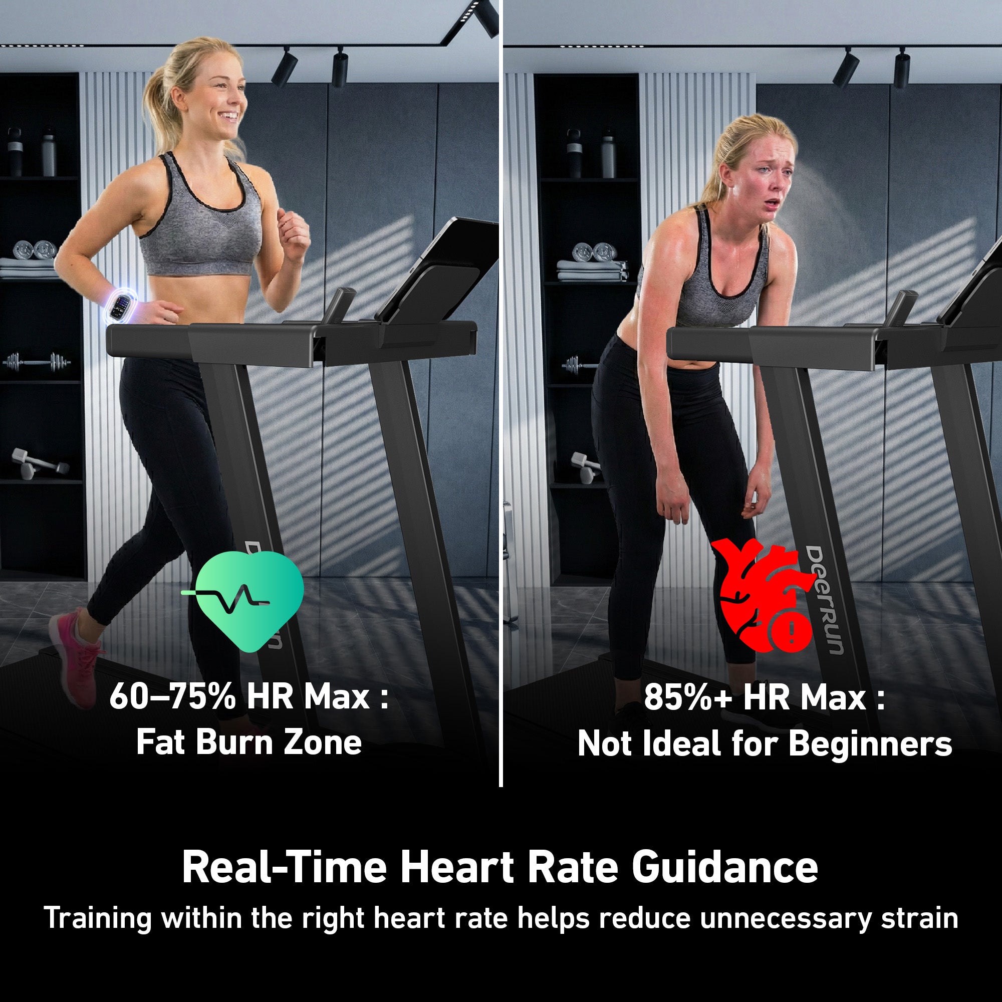 DeerRun® Fitness Smart Watch: Sync to PitPat App & Track Workouts