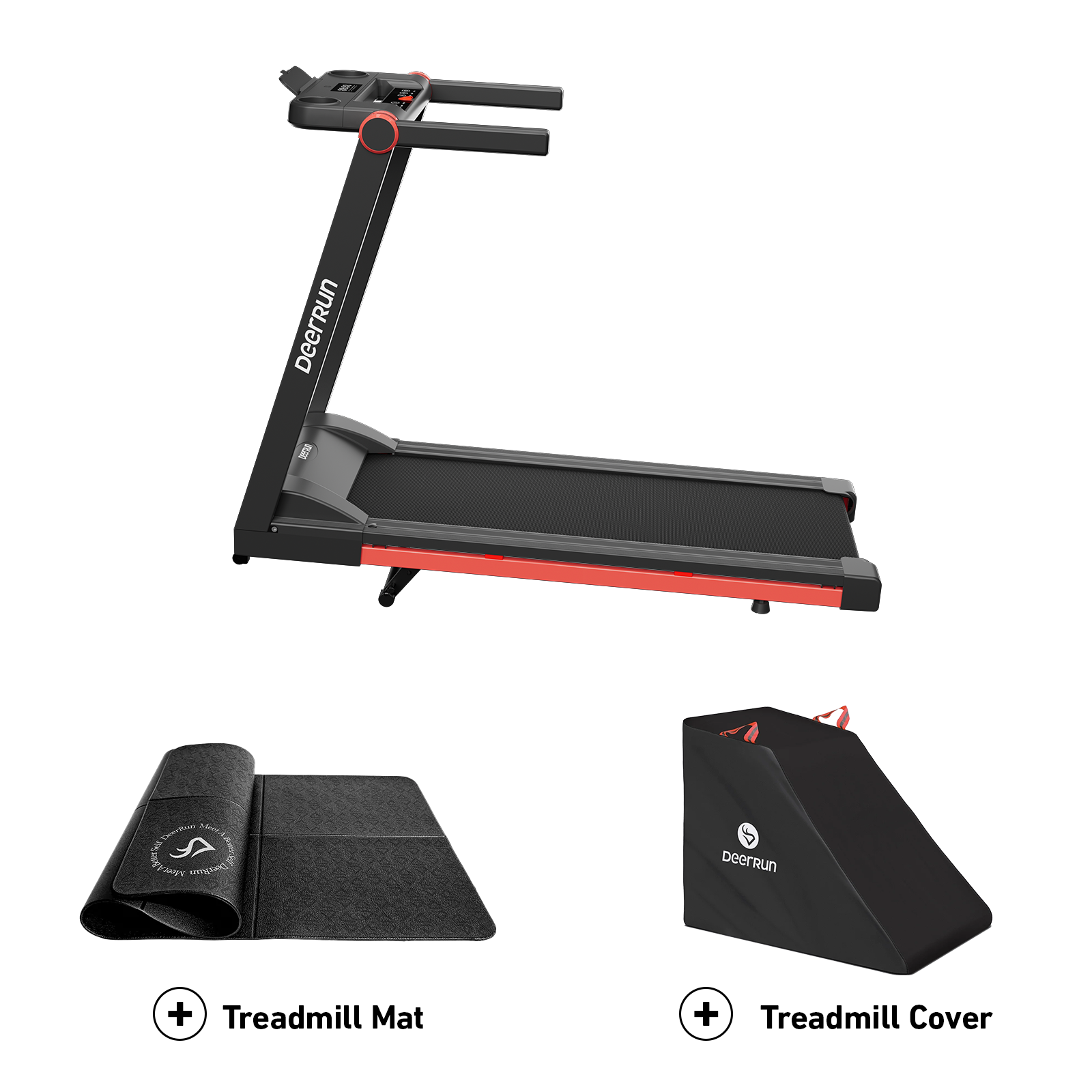 DeerRun A1 Pro Move+  6% Incline Foldable Treadmill——2025 Upgraded Chip & NFC Support | 350Lbs, 10mph