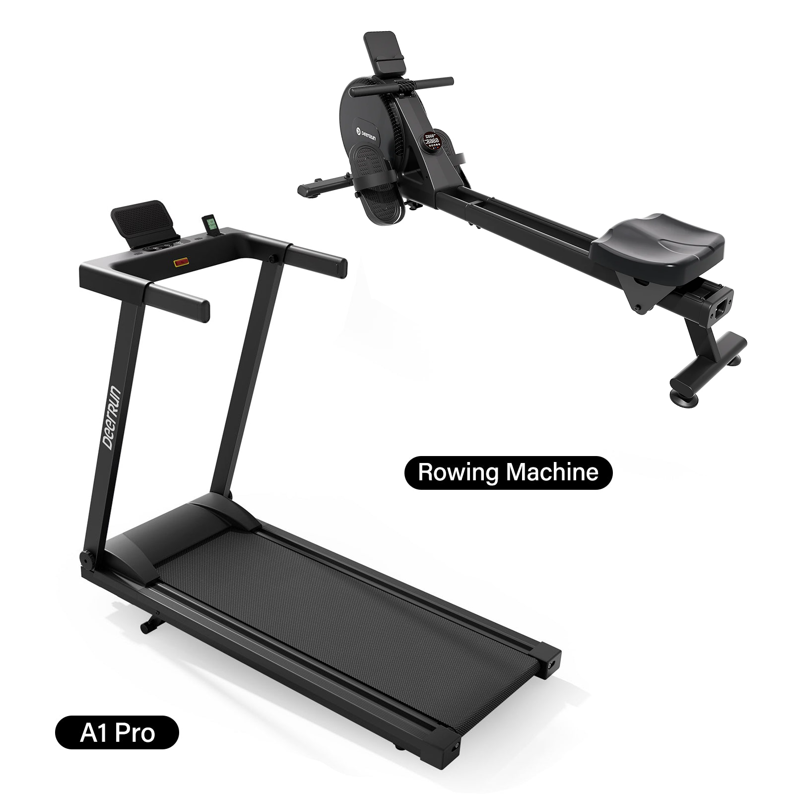 Treadmill + Bike + Rowing Machine Home Gym Bundle