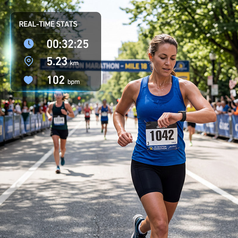 DeerRun® Fitness Smart Watch: Sync to PitPat App & Track Workouts
