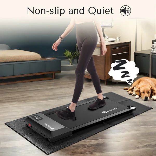 DeerRun Q1-Urban Under-Desk Treadmill with Remote Control and Mat