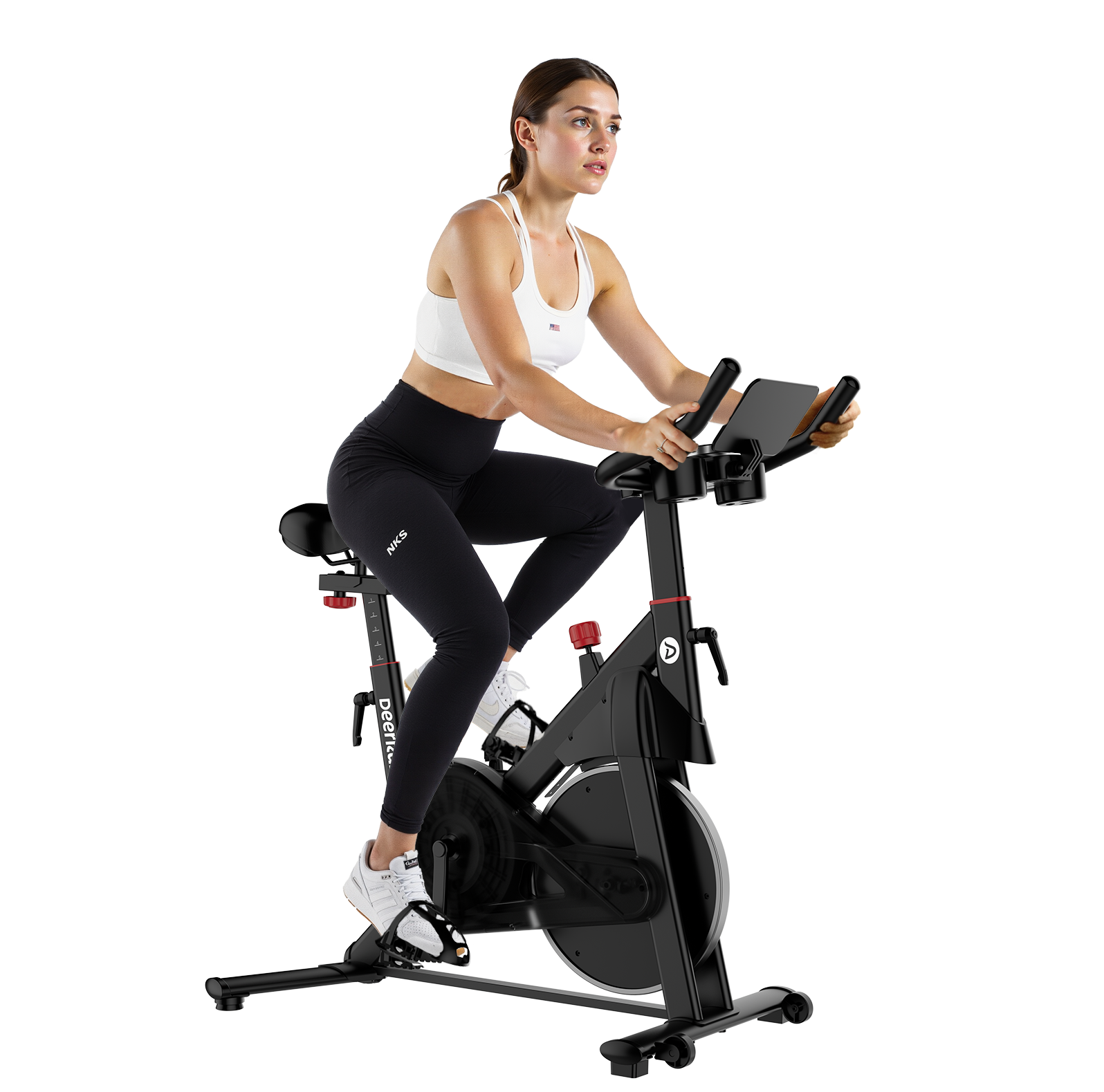 DeerRun S500 Pro King Size Indoor Bike for Tall Riders 32 Resistance, LED Screen