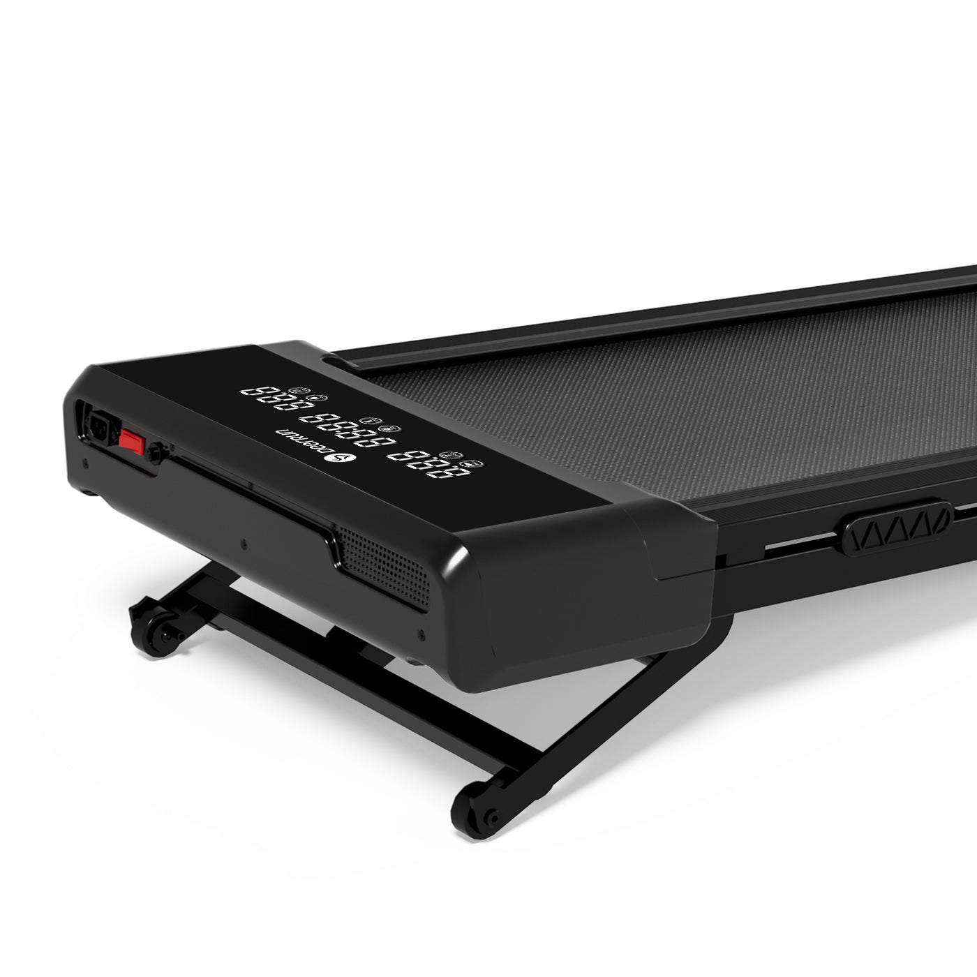 DeerRun Z10 Upgrade Full-screen Smart Walking Pad Treadmill with remote control 12% Auto Incline - Black, More Light