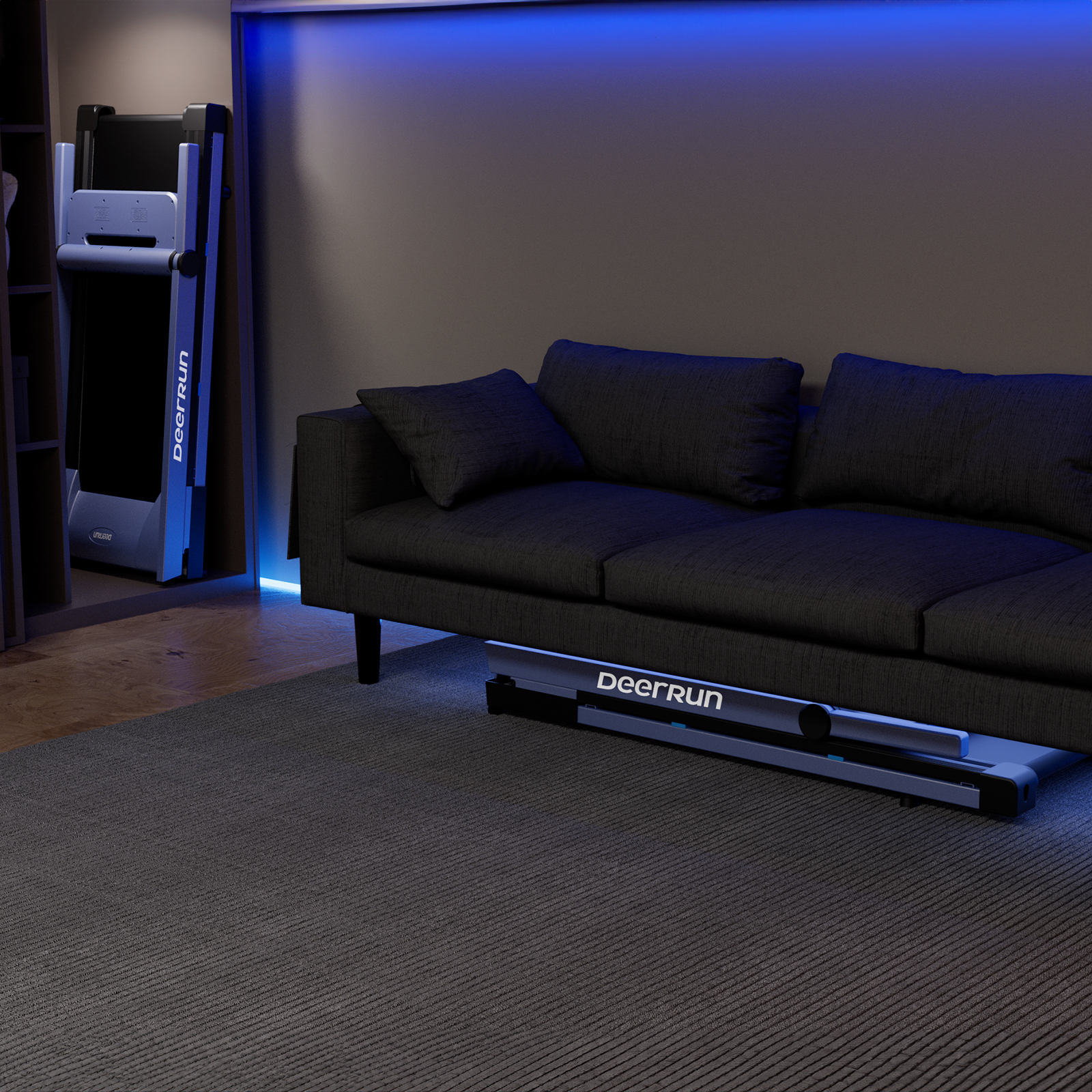 DeerRun A1 Pro Move+  6% Incline Foldable Treadmill——2025 Upgraded Chip & NFC Support | 350Lbs, 10mph