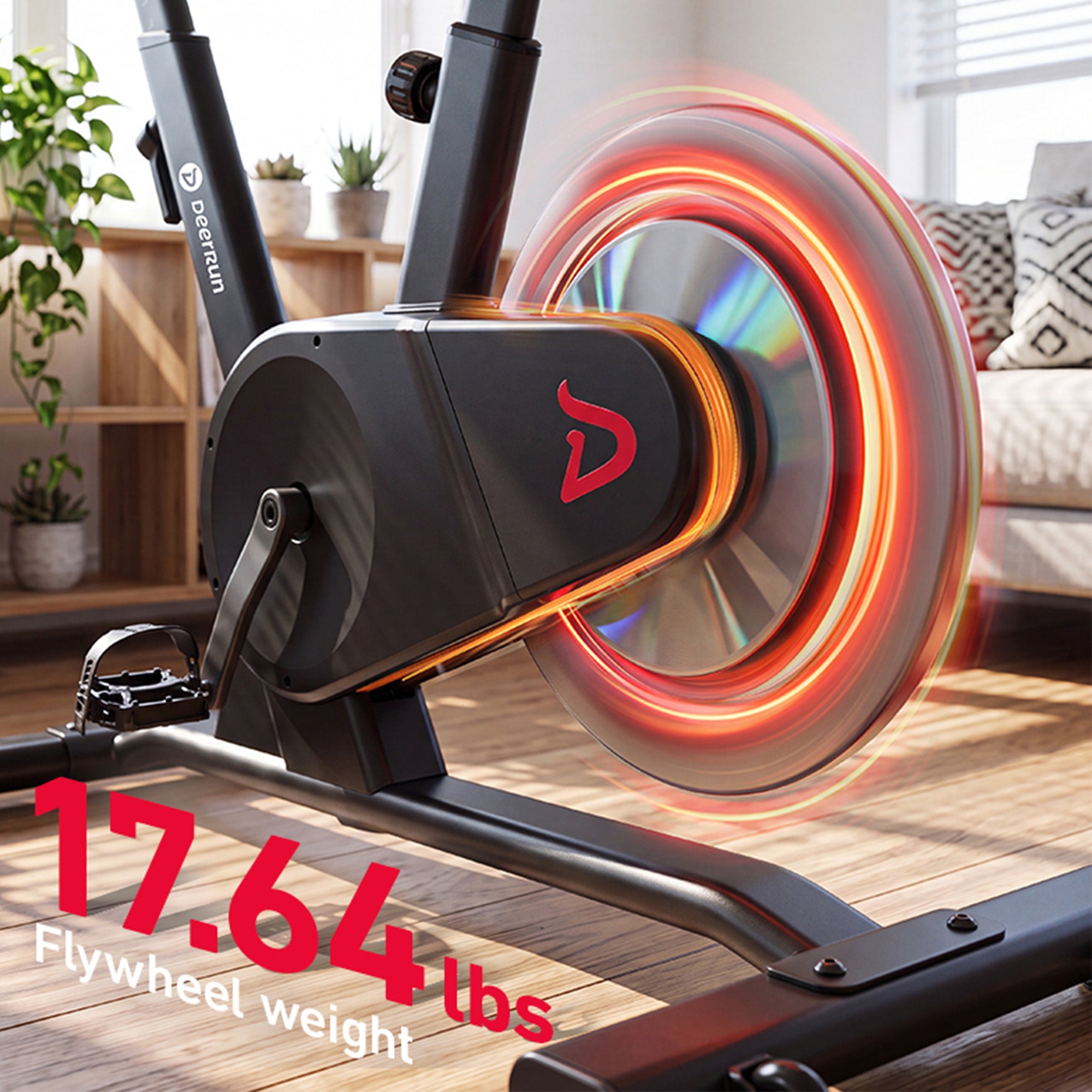 DeerRun Velix Base 1 Real-Road Smart Indoor Bike - 24-Speed Shifting, 999 Interactive Resistance