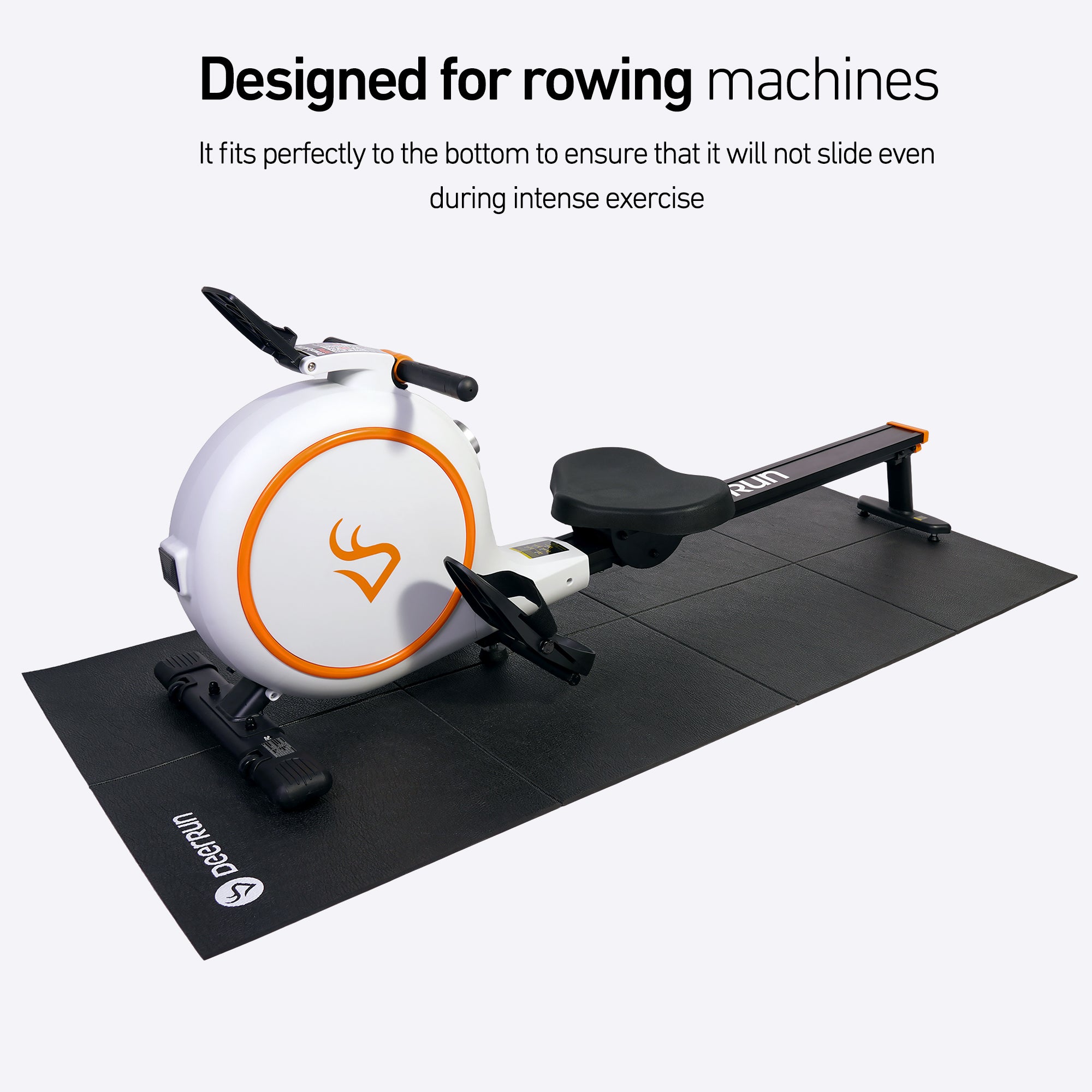 DeerRun® Rowing Machine Mat, Compatibility with RW600 Smart Rowing Machine