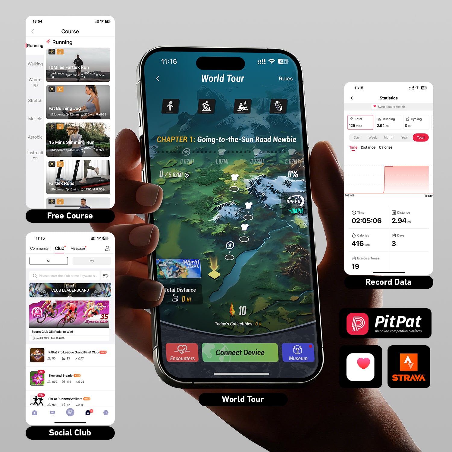 2026 New A6 Plus Handle 5% Incline 2 in 1 Foldable Treadmill with Whole Screen Upgraded Chip & NFC Support | 300 lbs, 7.5 mph, Purple