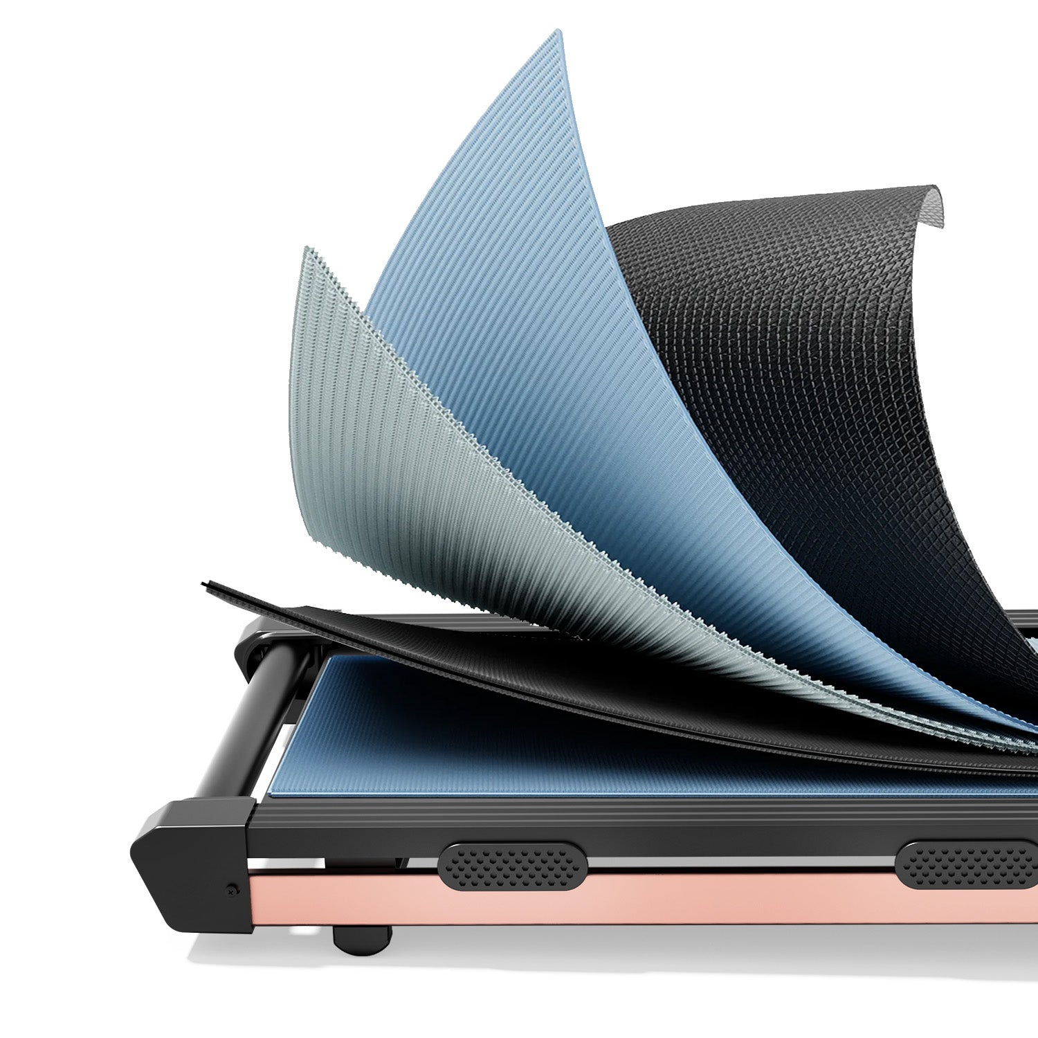 DeerRun Z10 12% Auto Incline Smart Walking Pad Treadmill with remote control-Rose Gold
