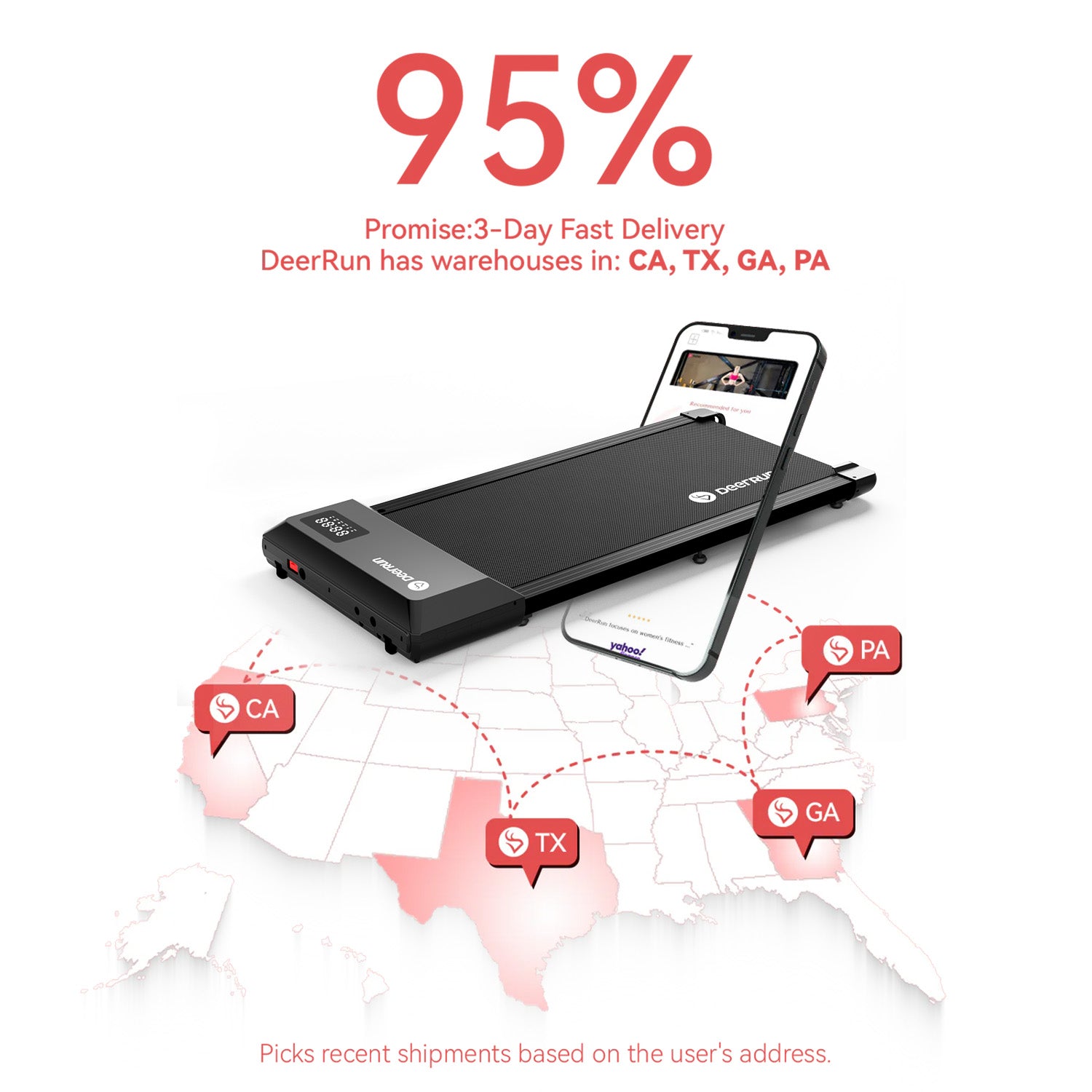 DeerRun Q1 Urban Under-Desk Treadmill with Remote Control & Gift giving