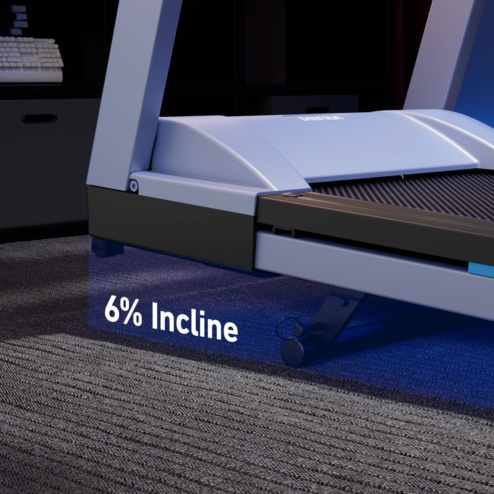 DeerRun A1 Pro Move+  6% Incline Foldable Treadmill——2025 Upgraded Chip & NFC Support | 350Lbs, 10mph