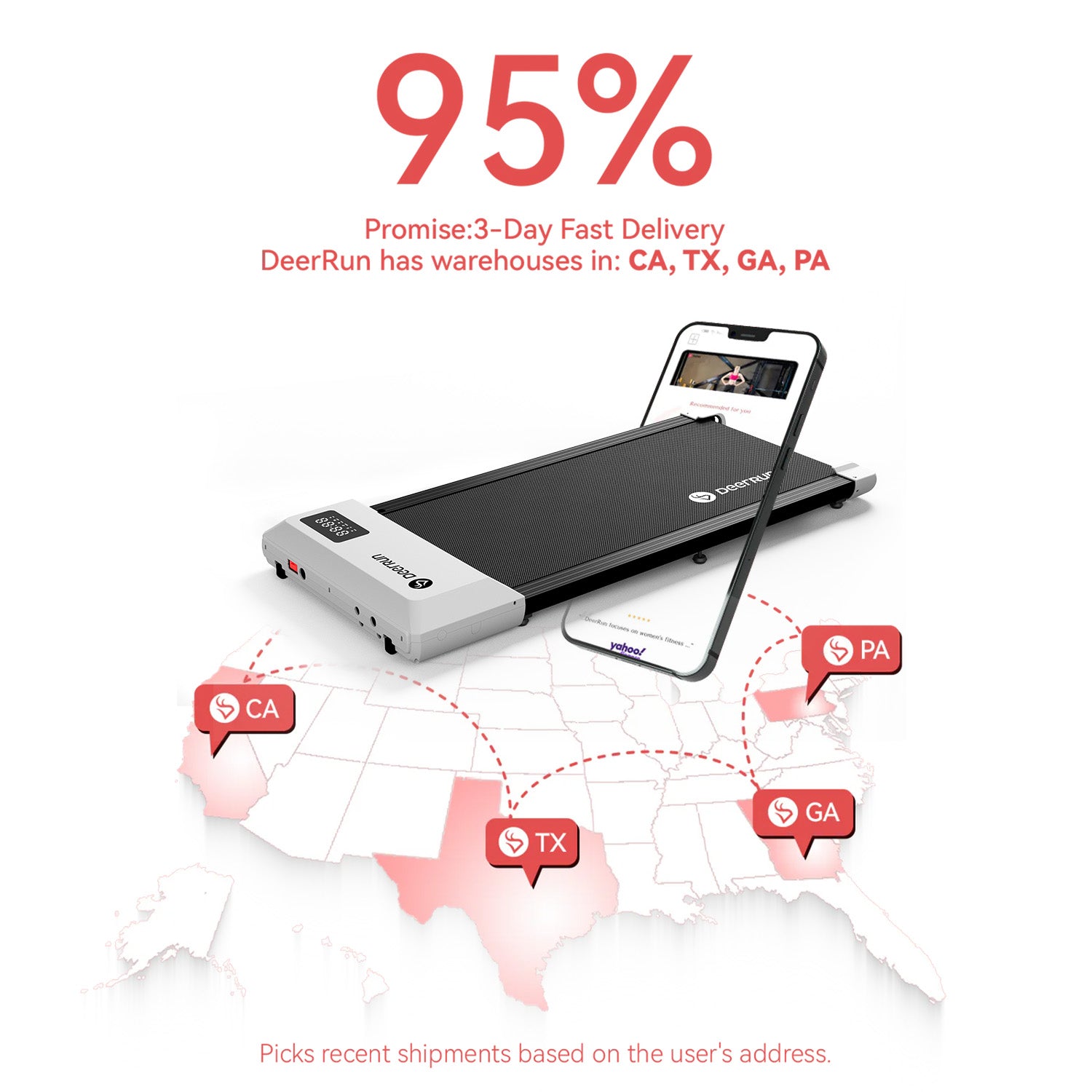 DeerRun Q1-Urban Under-Desk Treadmill with Remote Control and Under Desk Bike