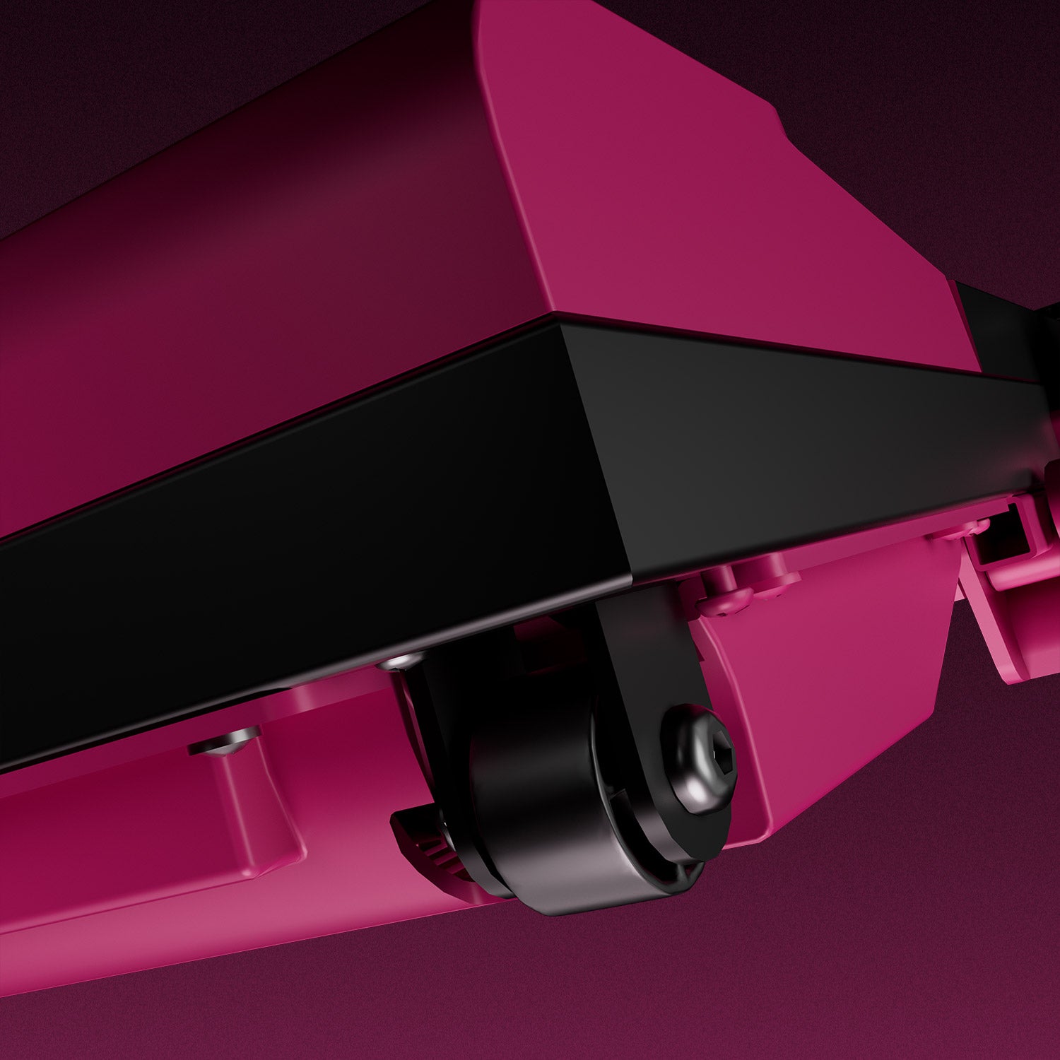 Valentine's Gift Couple-friendly 5% Incline Treadmill with Handrail - Black Pink