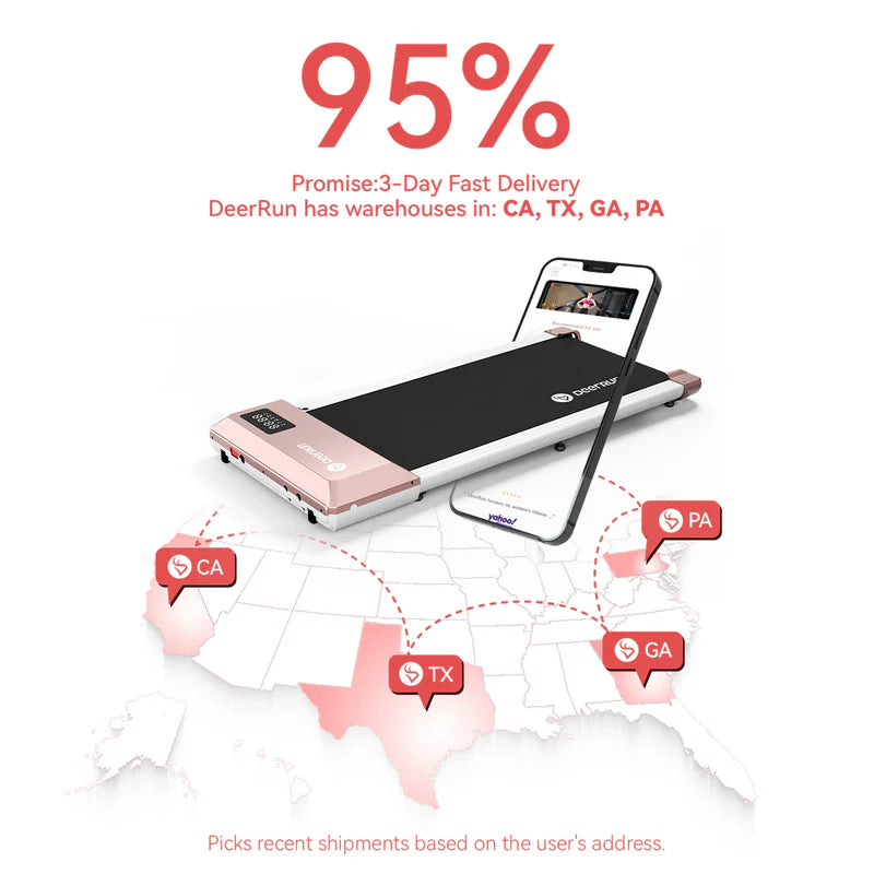 DeerRun-Q1 Urban Under-Desk Treadmill & Smart Scale for Body Weight