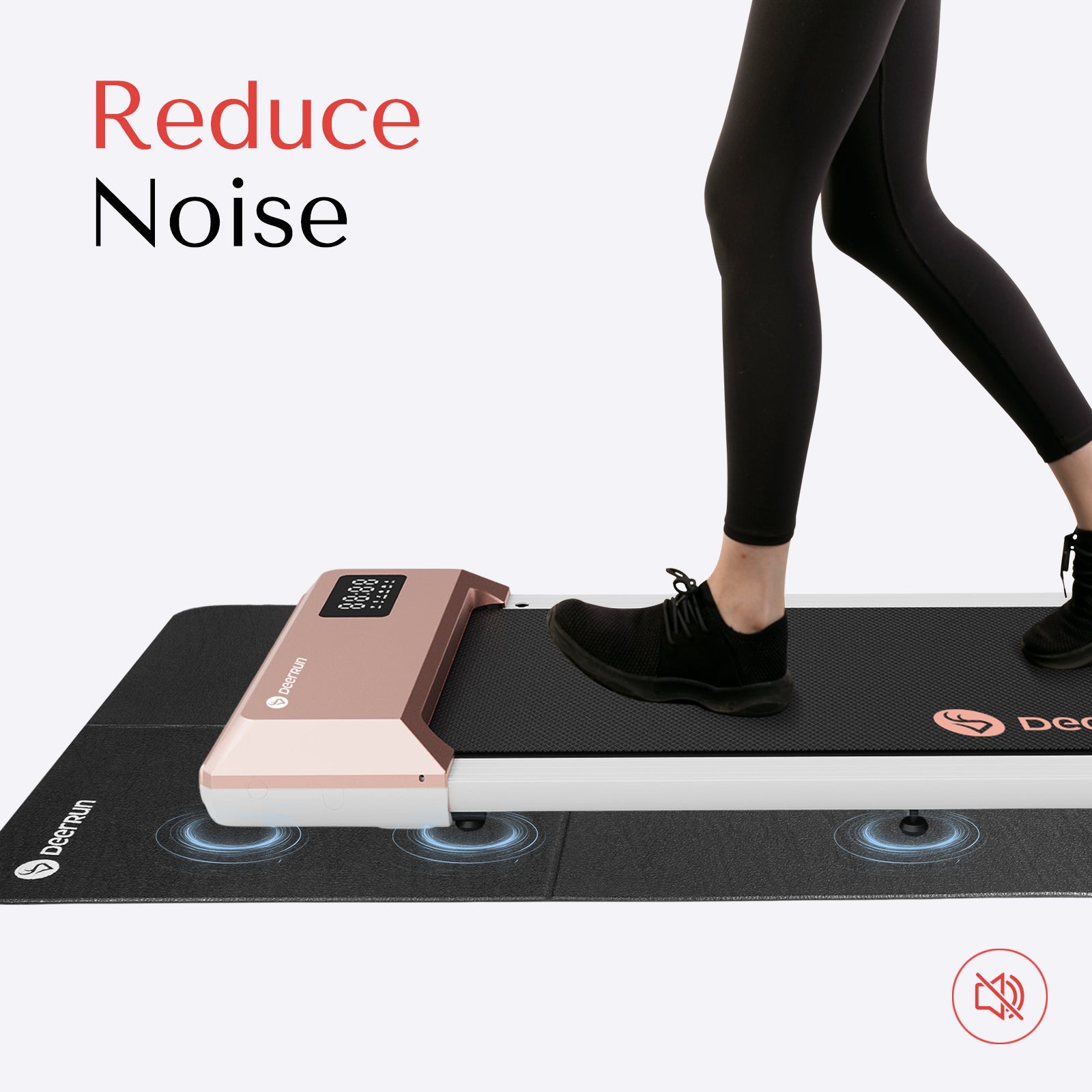 DeerRun® Foldable Treadmill Mat - Water, Slip & Noise Reduction